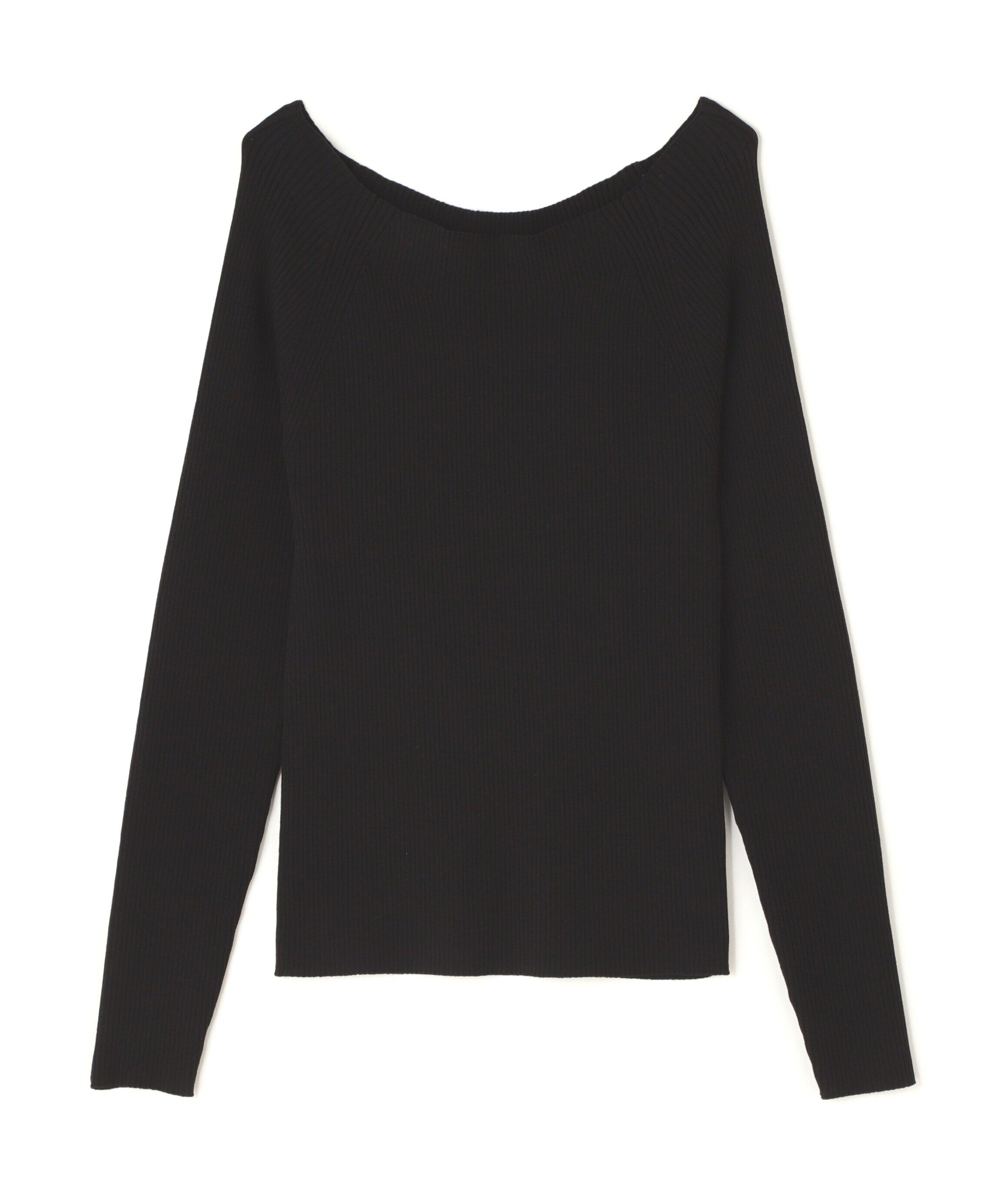  「リブベーシックシリーズ ボートネックニット」|ニット・セーター|