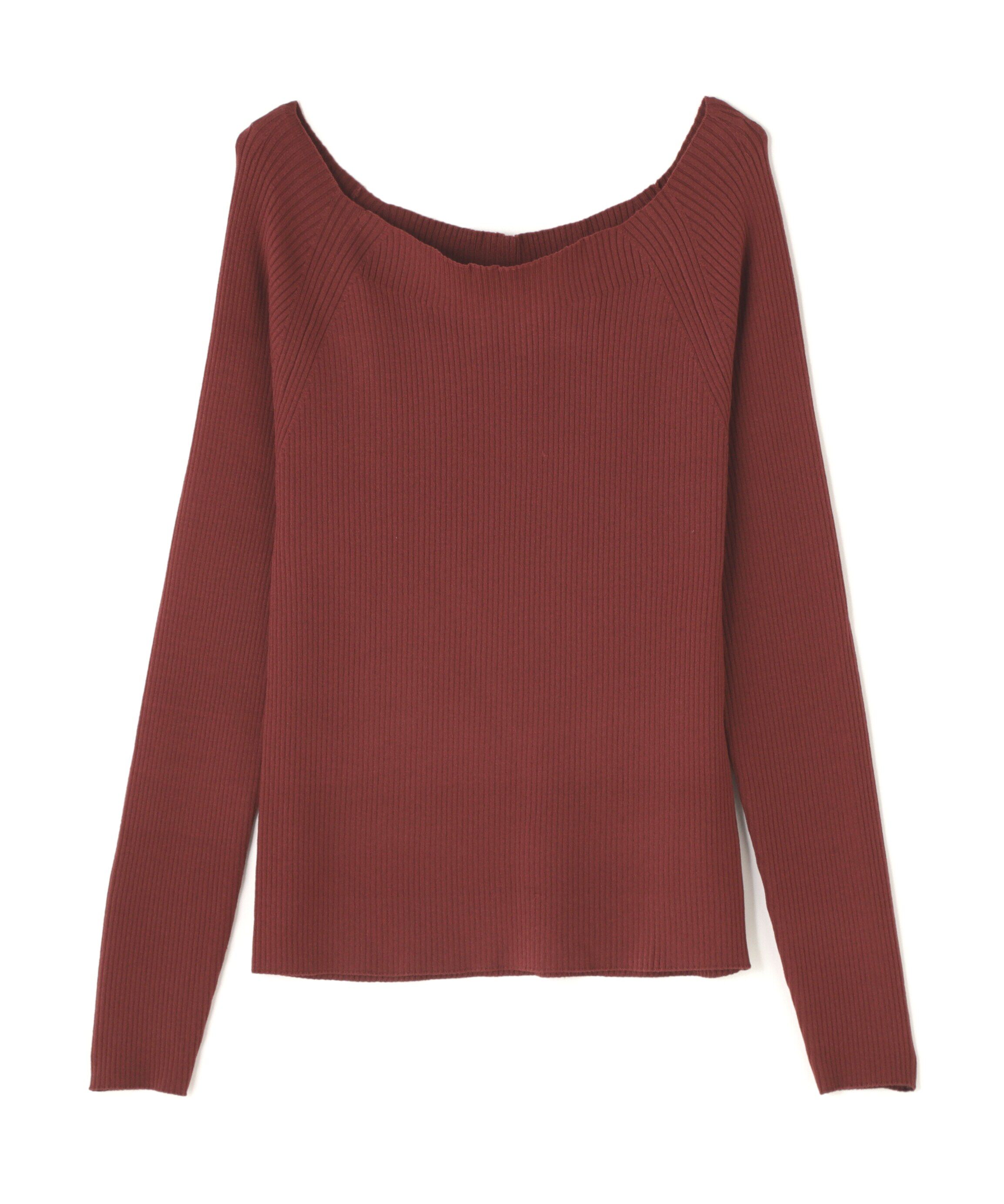  「リブベーシックシリーズ ボートネックニット」|ニット・セーター|