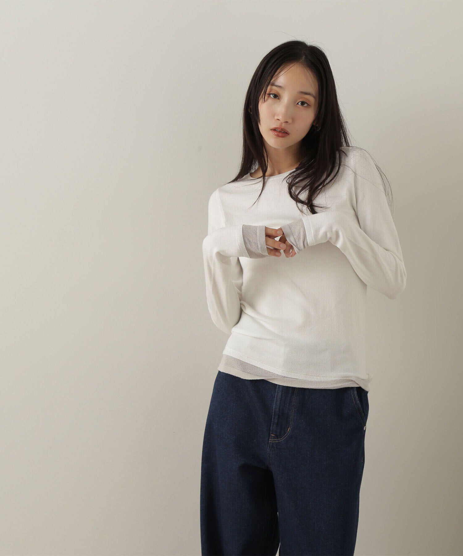  「レイヤードライクニット」|ニット・セーター|