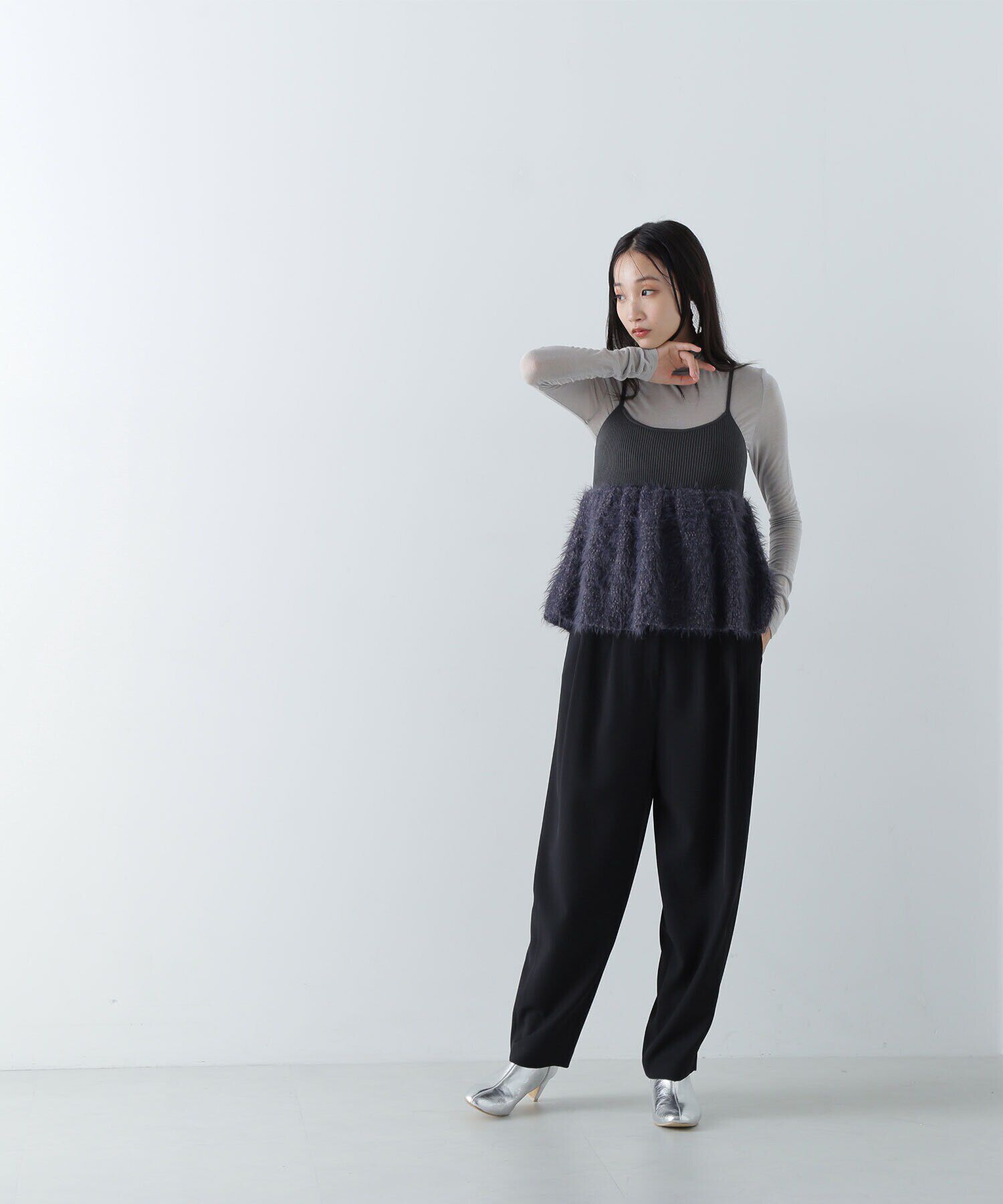  「ポップコーンシャギーニットキャミソール　24AW」|ニット・セーター|