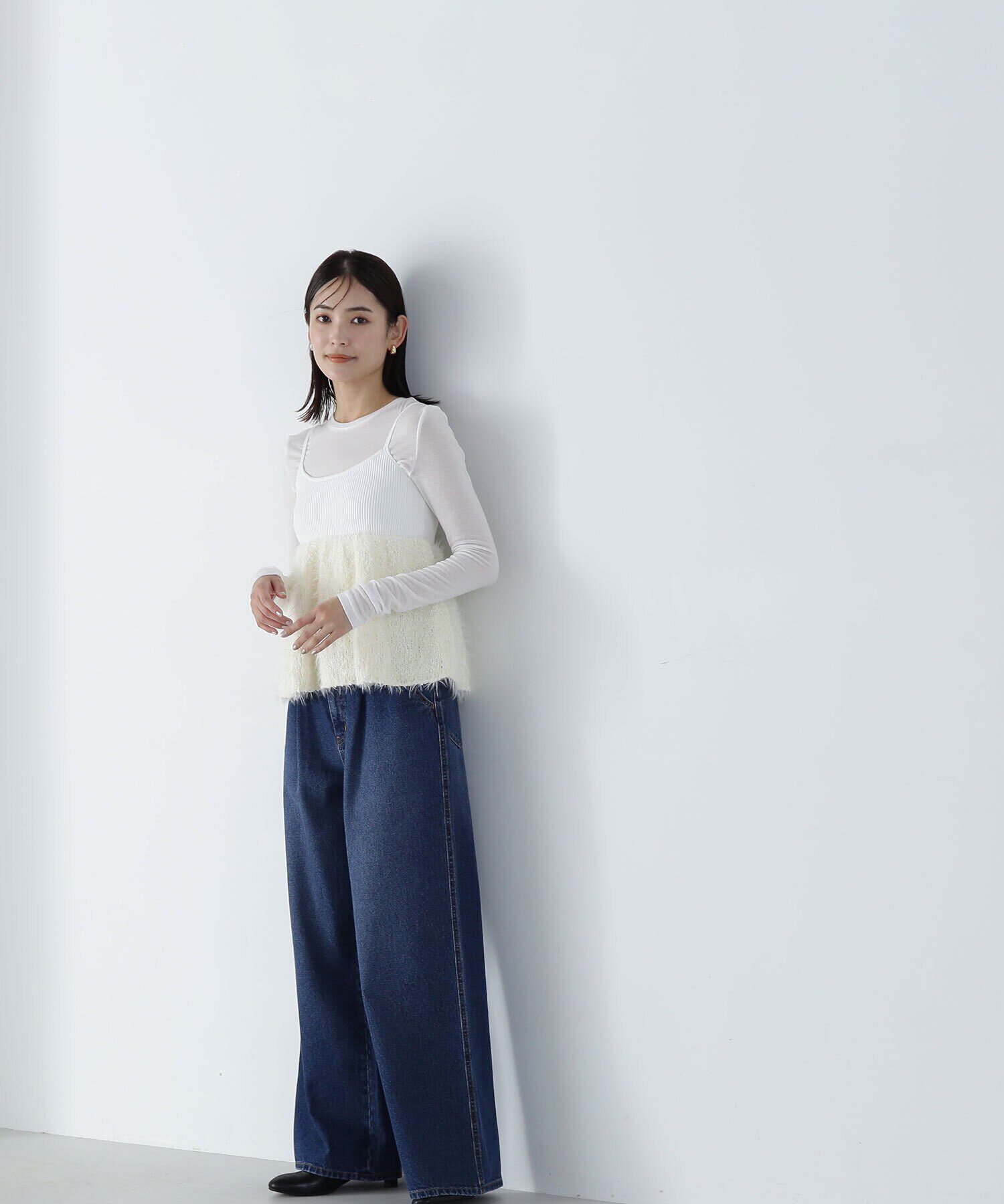  「ポップコーンシャギーニットキャミソール　24AW」|ニット・セーター|