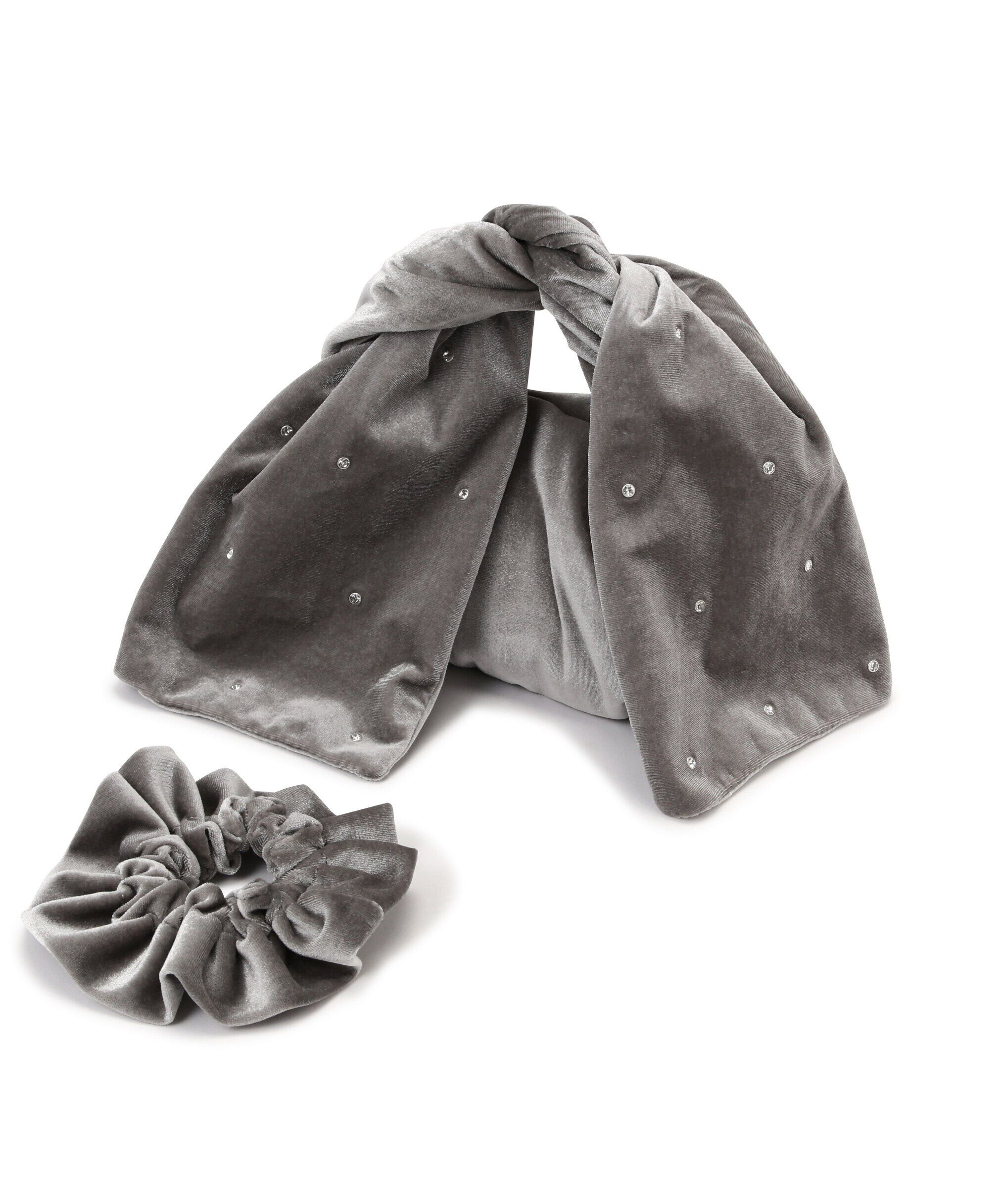  「ビッグリボンベロアバッグ」|ハンドバッグ|