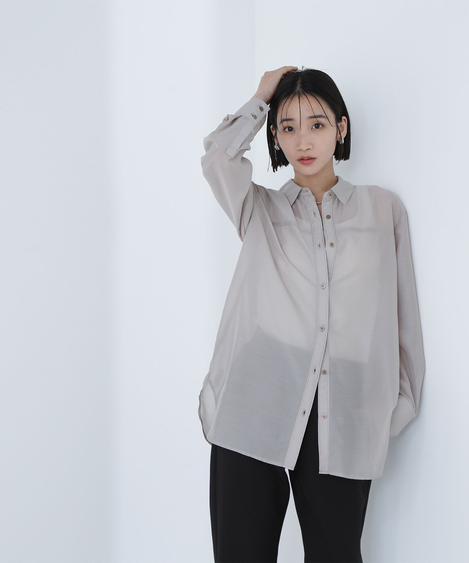  「シアーオーバーシャツ」|シャツ・ブラウス|