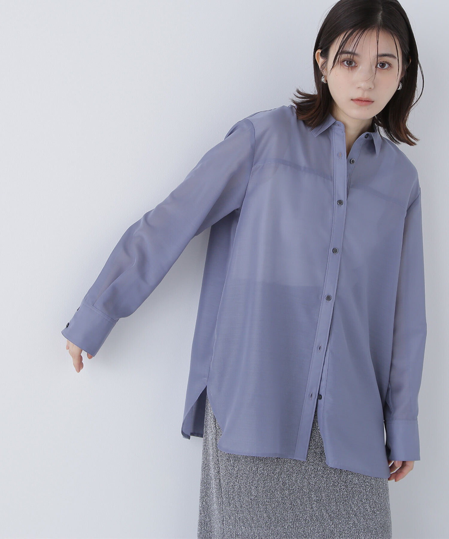  「シアーオーバーシャツ」|シャツ・ブラウス|