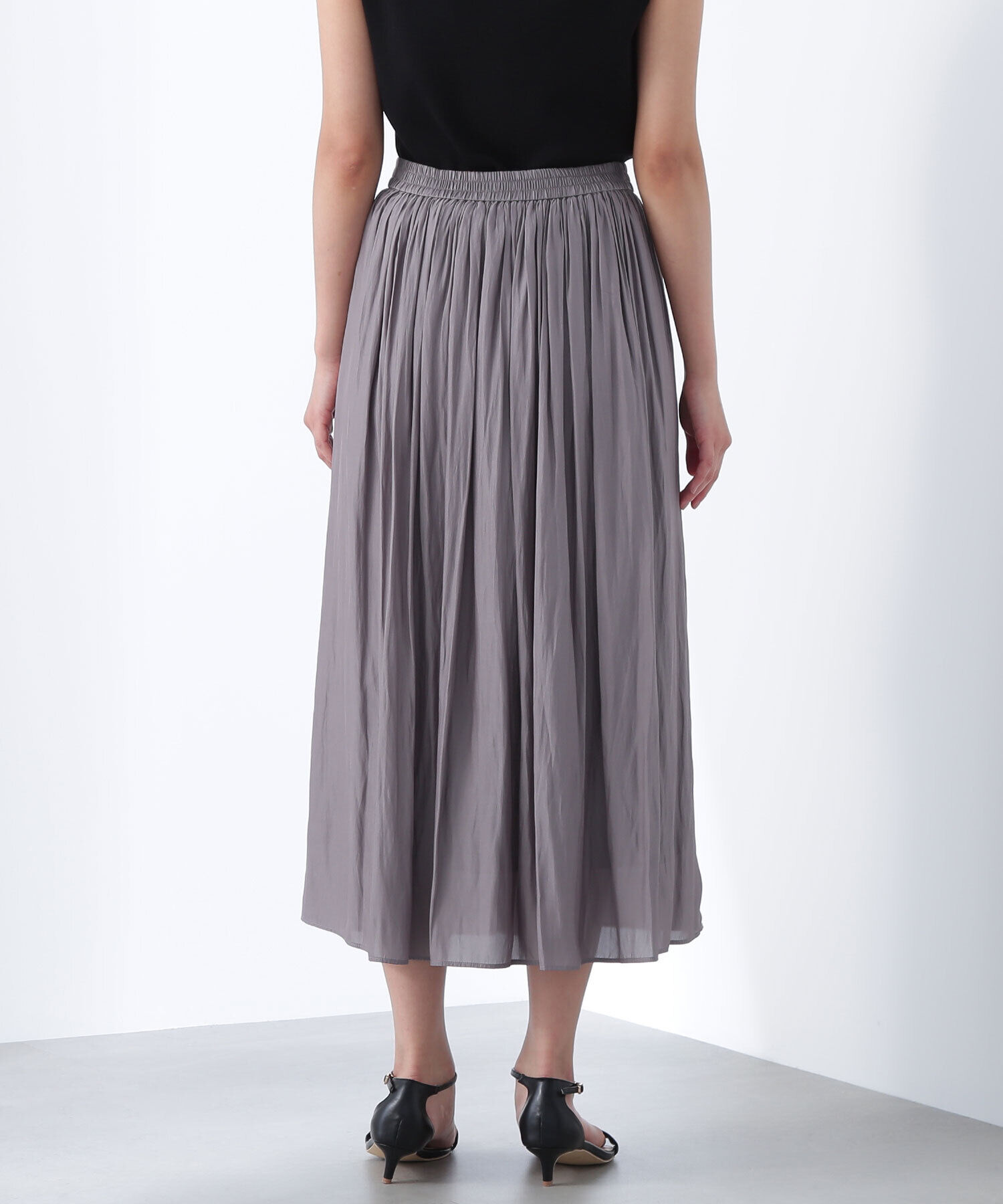  「割繊ギャザースカート」|スカート|