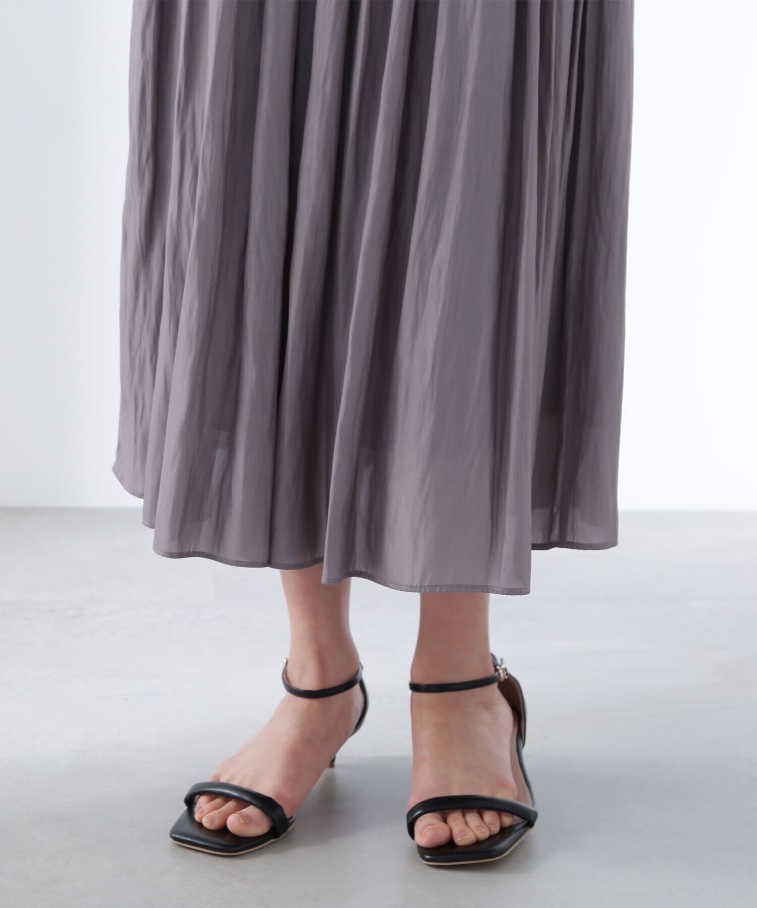  「割繊ギャザースカート」|スカート|