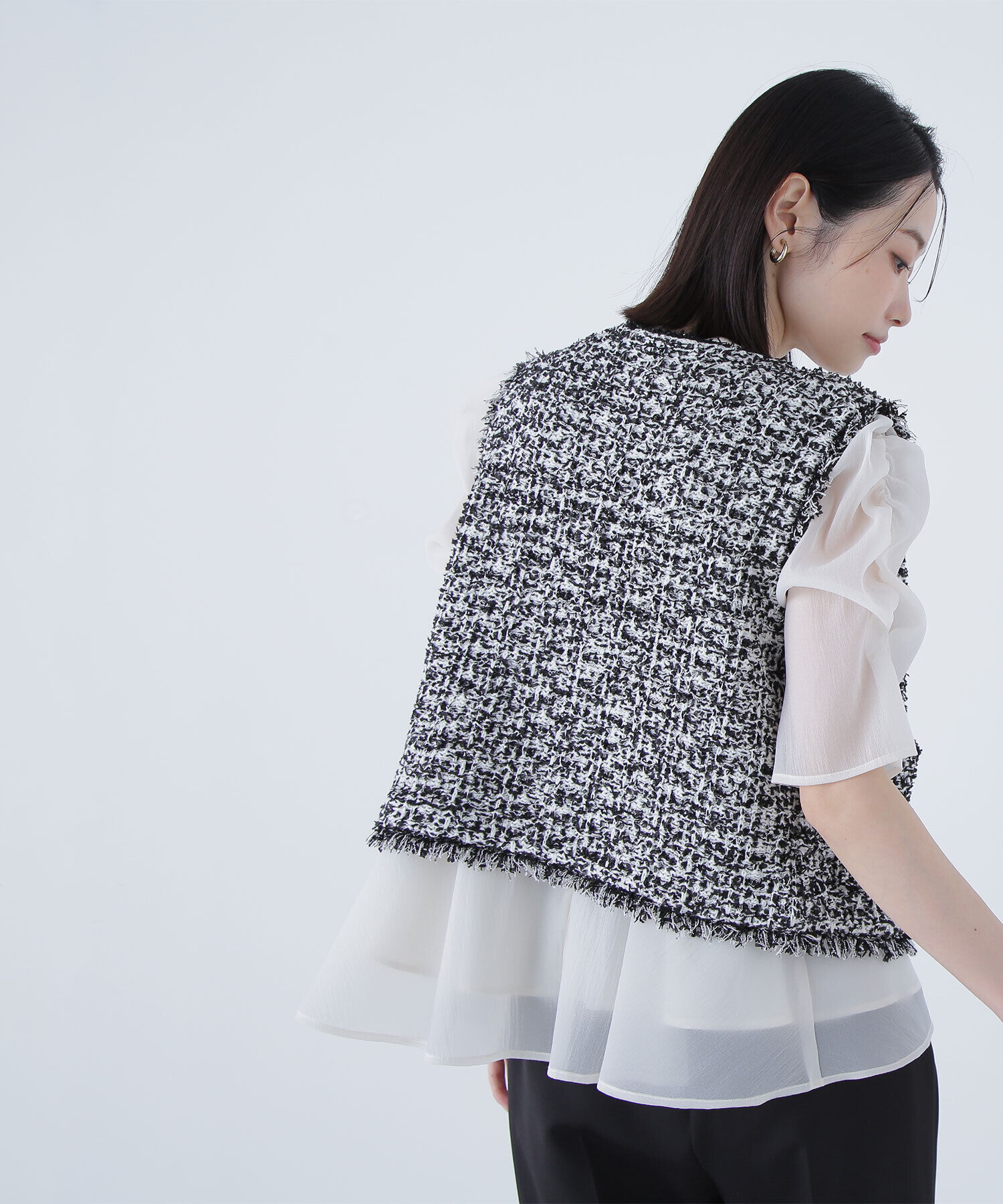  「シアーペプラムブラウス」|シャツ・ブラウス|