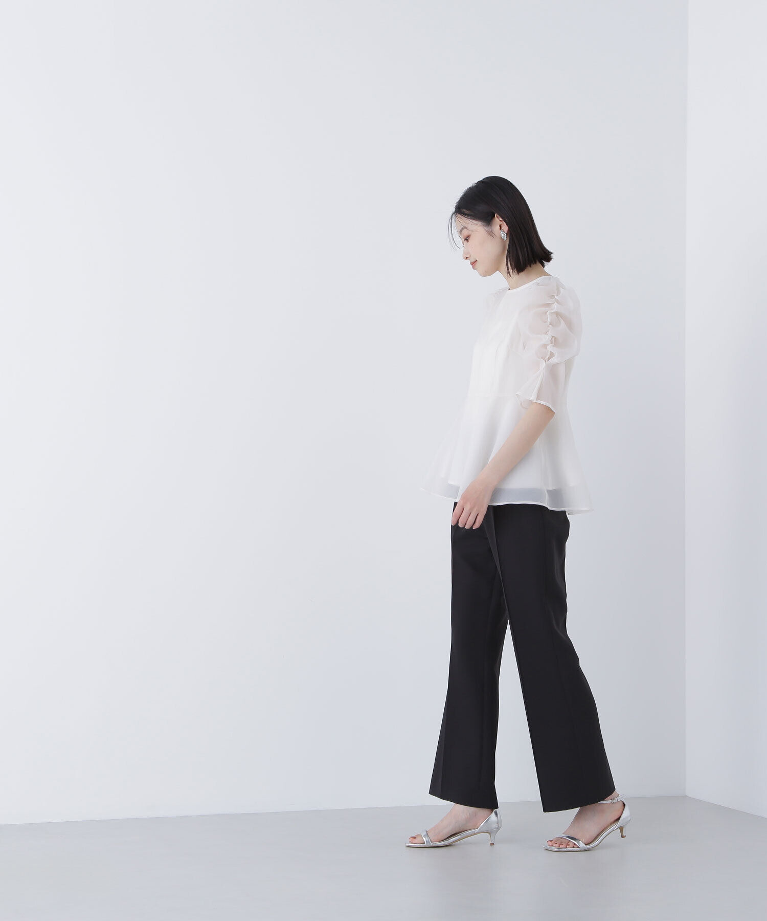  「シアーペプラムブラウス」|シャツ・ブラウス|