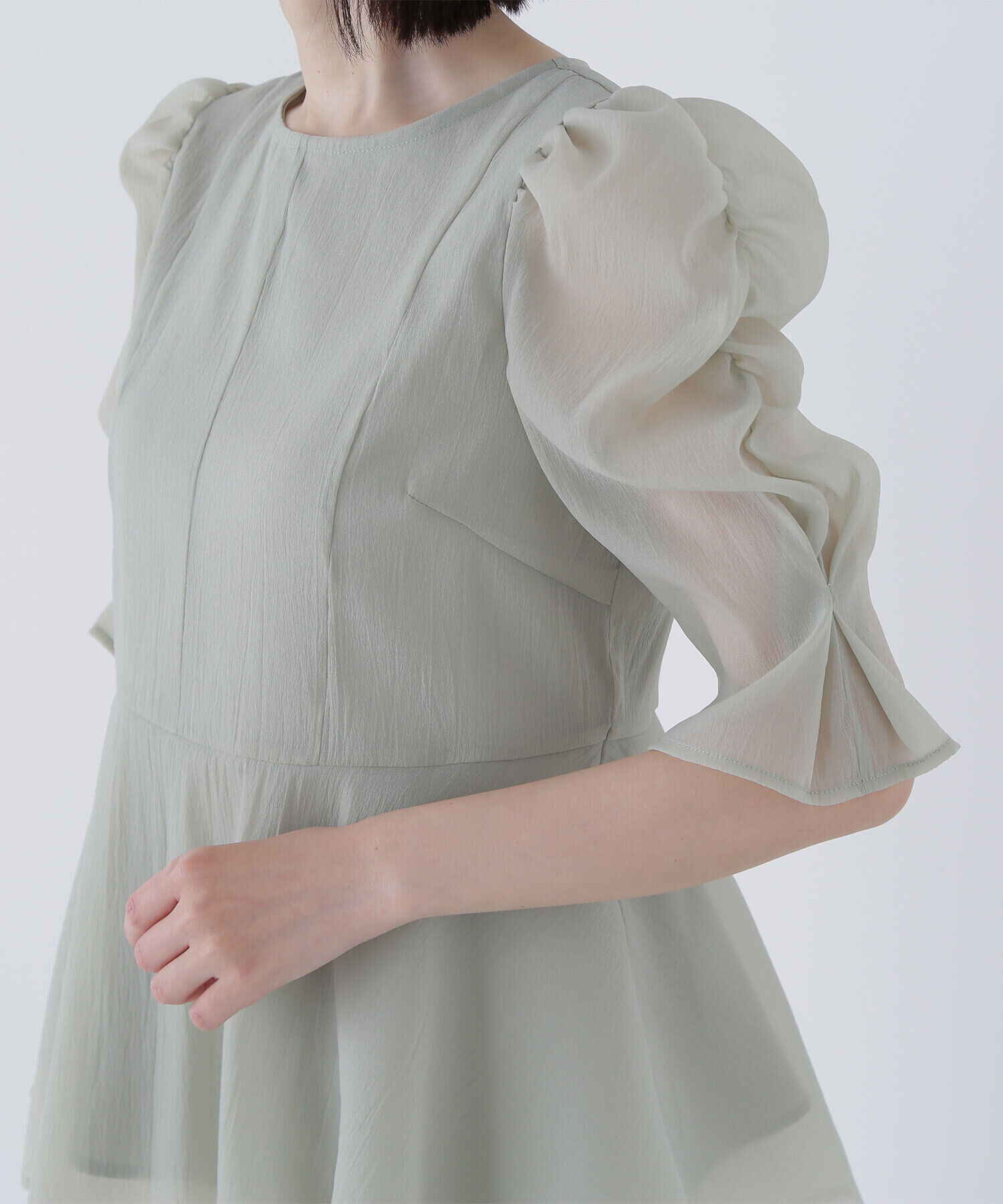  「シアーペプラムブラウス」|シャツ・ブラウス|