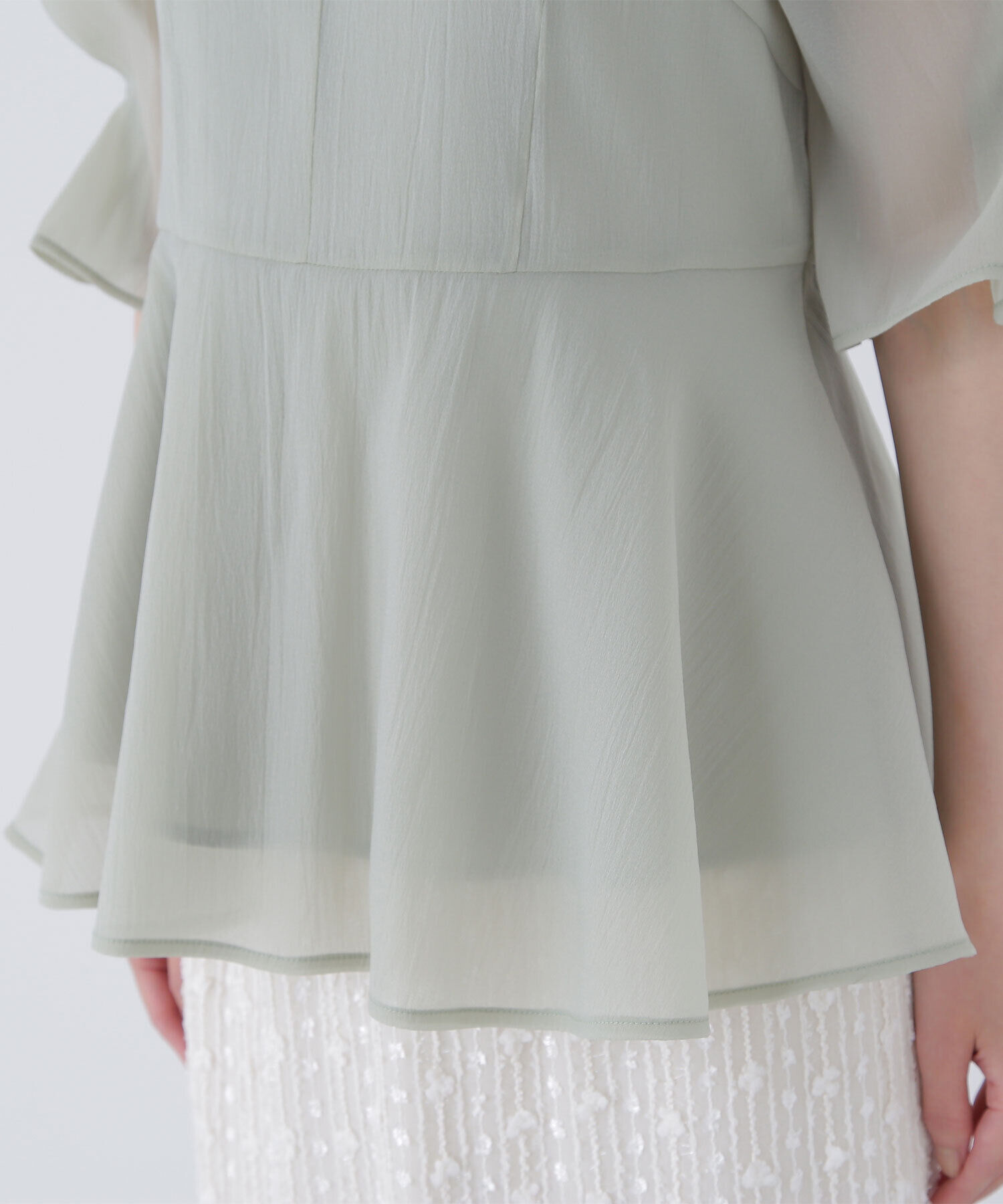  「シアーペプラムブラウス」|シャツ・ブラウス|