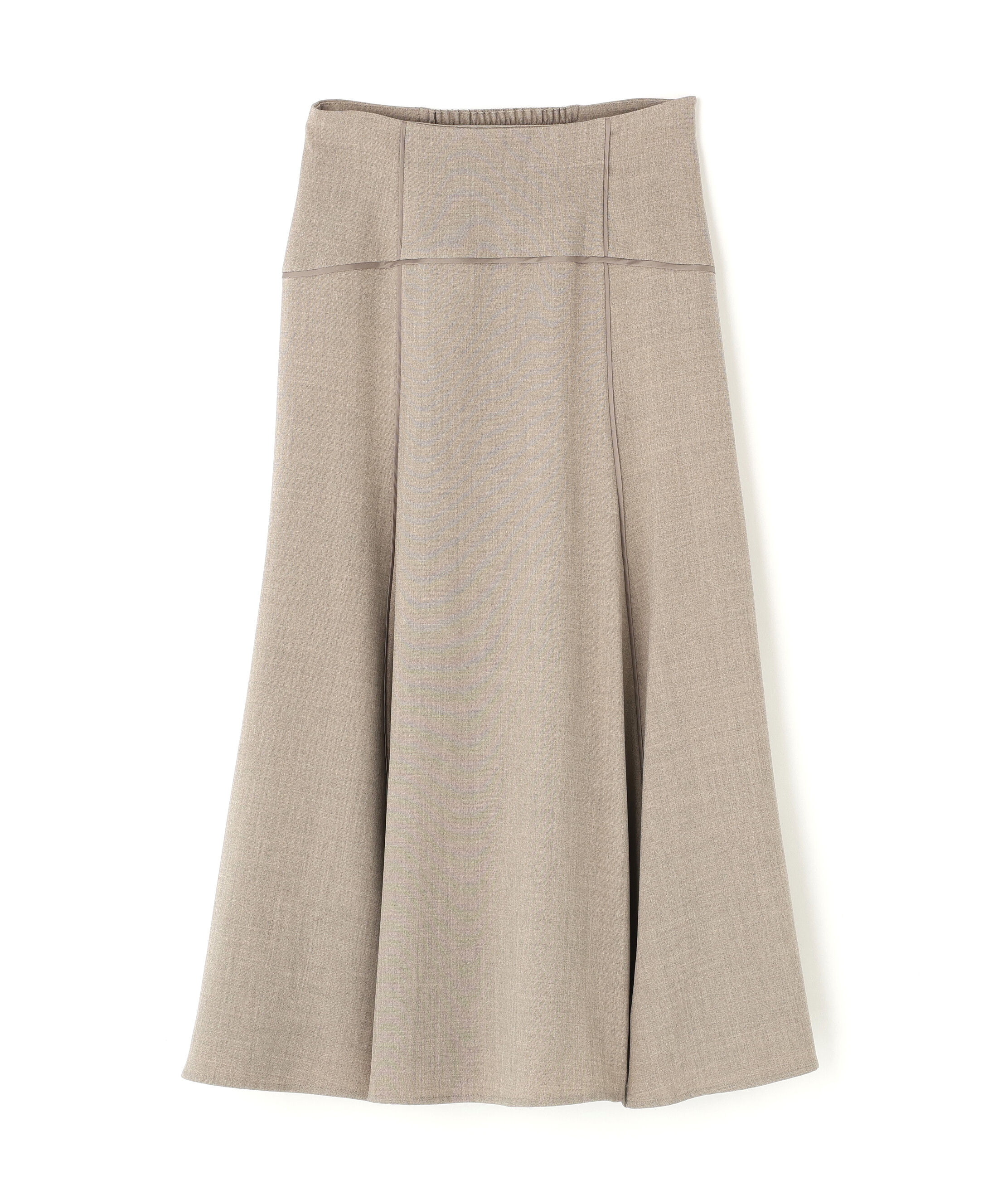  「サテンパイピングフレアスカート」|スカート|