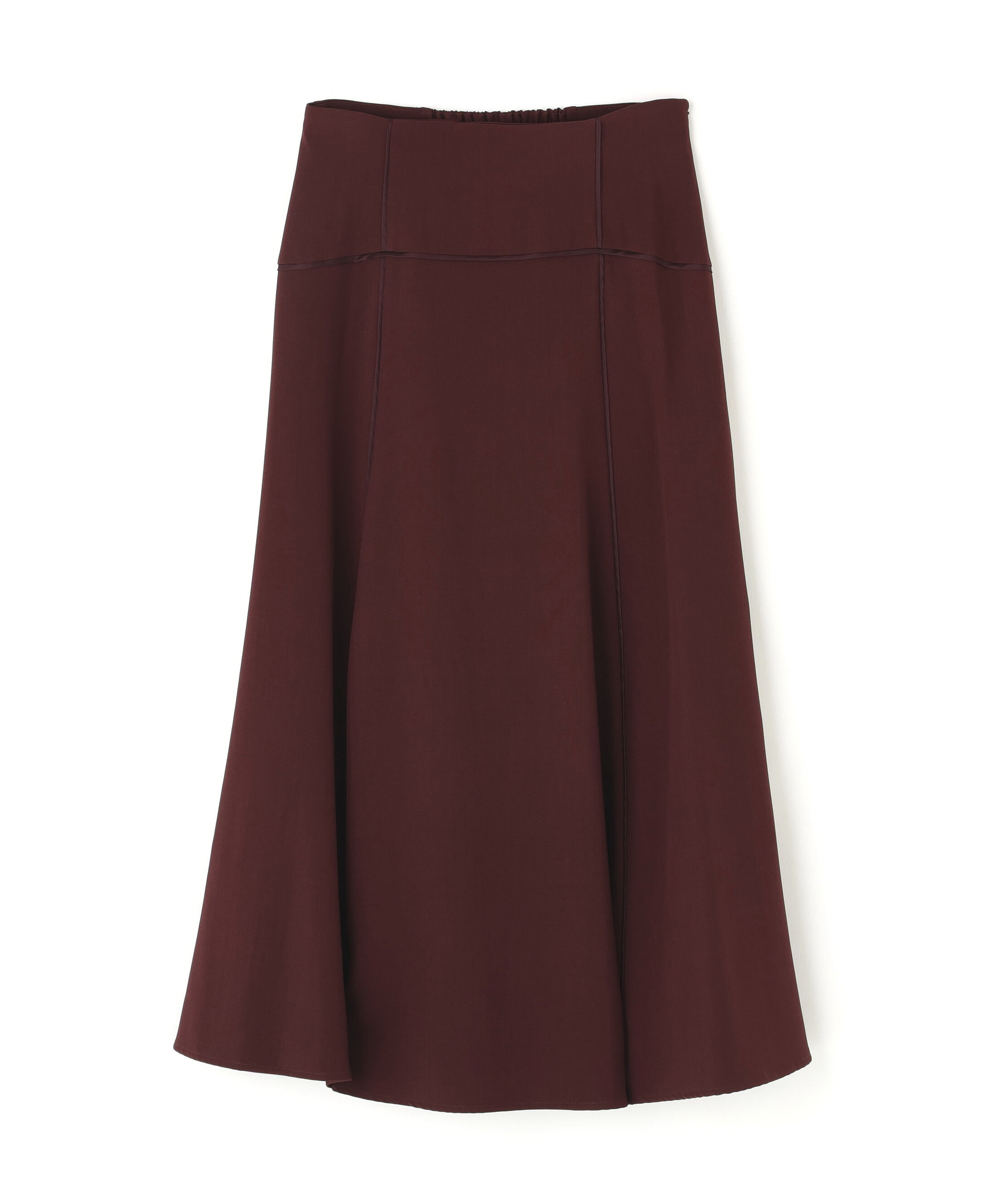  「サテンパイピングフレアスカート」|スカート|