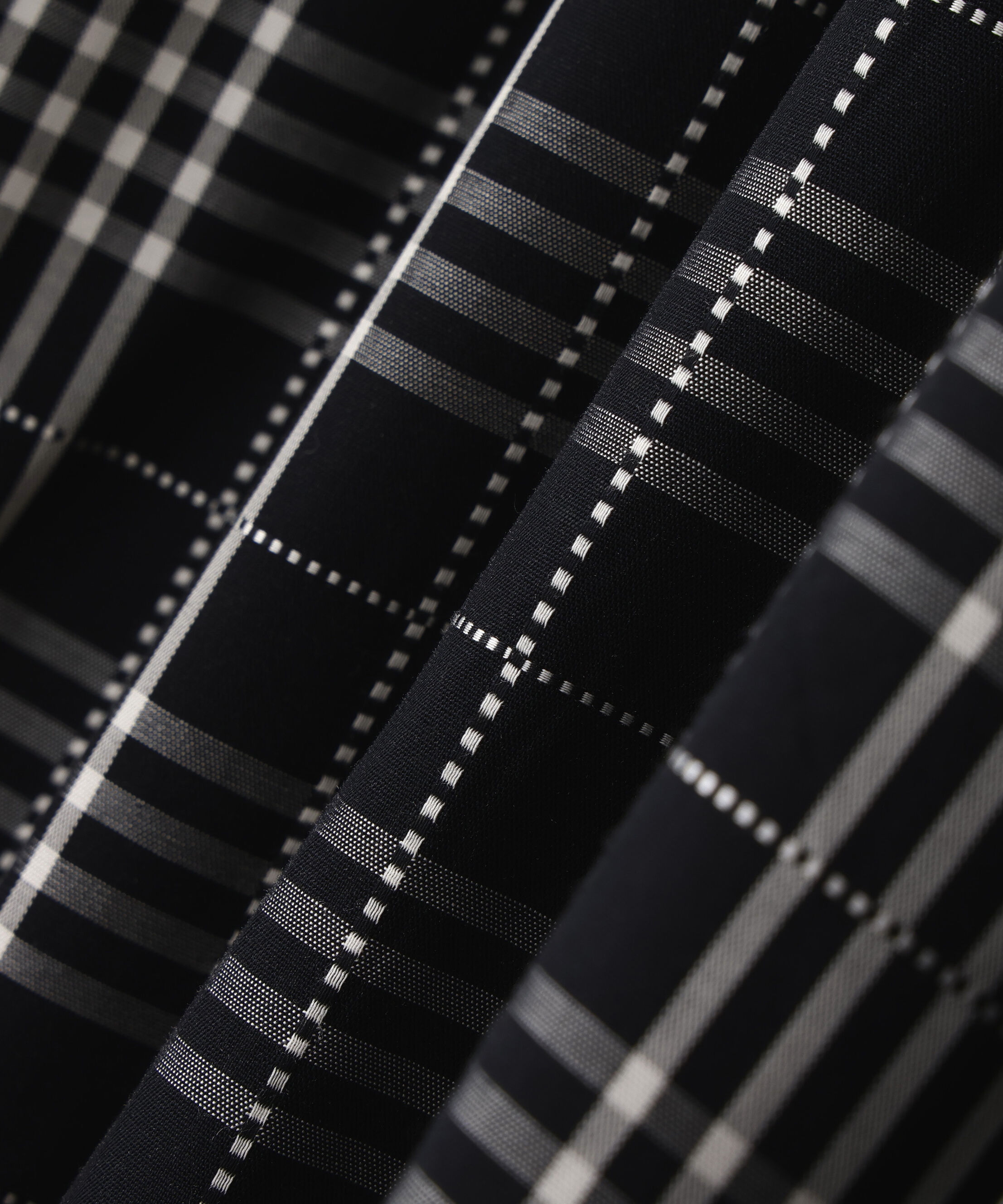  「モノトーンチェックワンピース」|ワンピース|