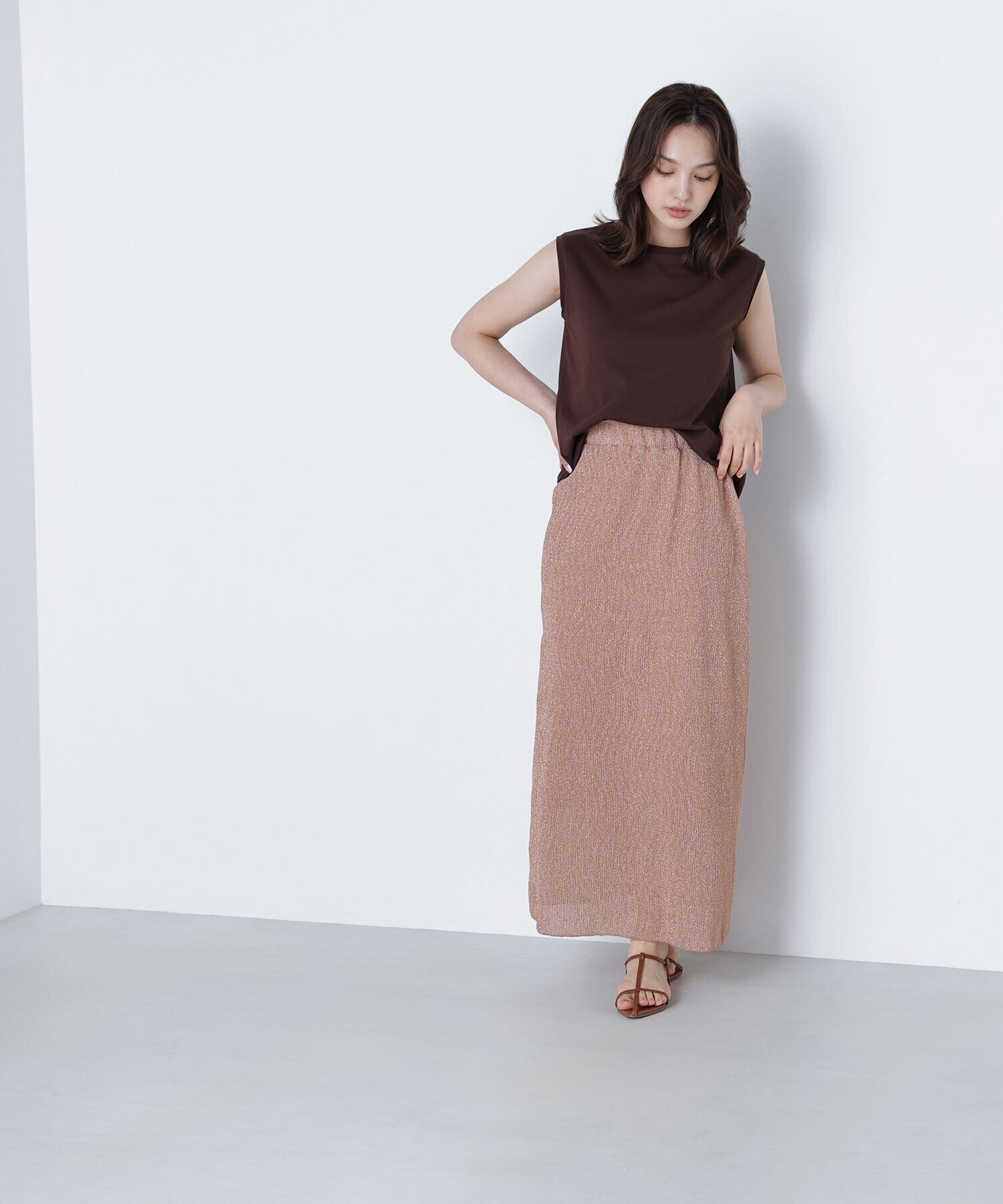  「シアーラメリブナロースカート」|スカート|