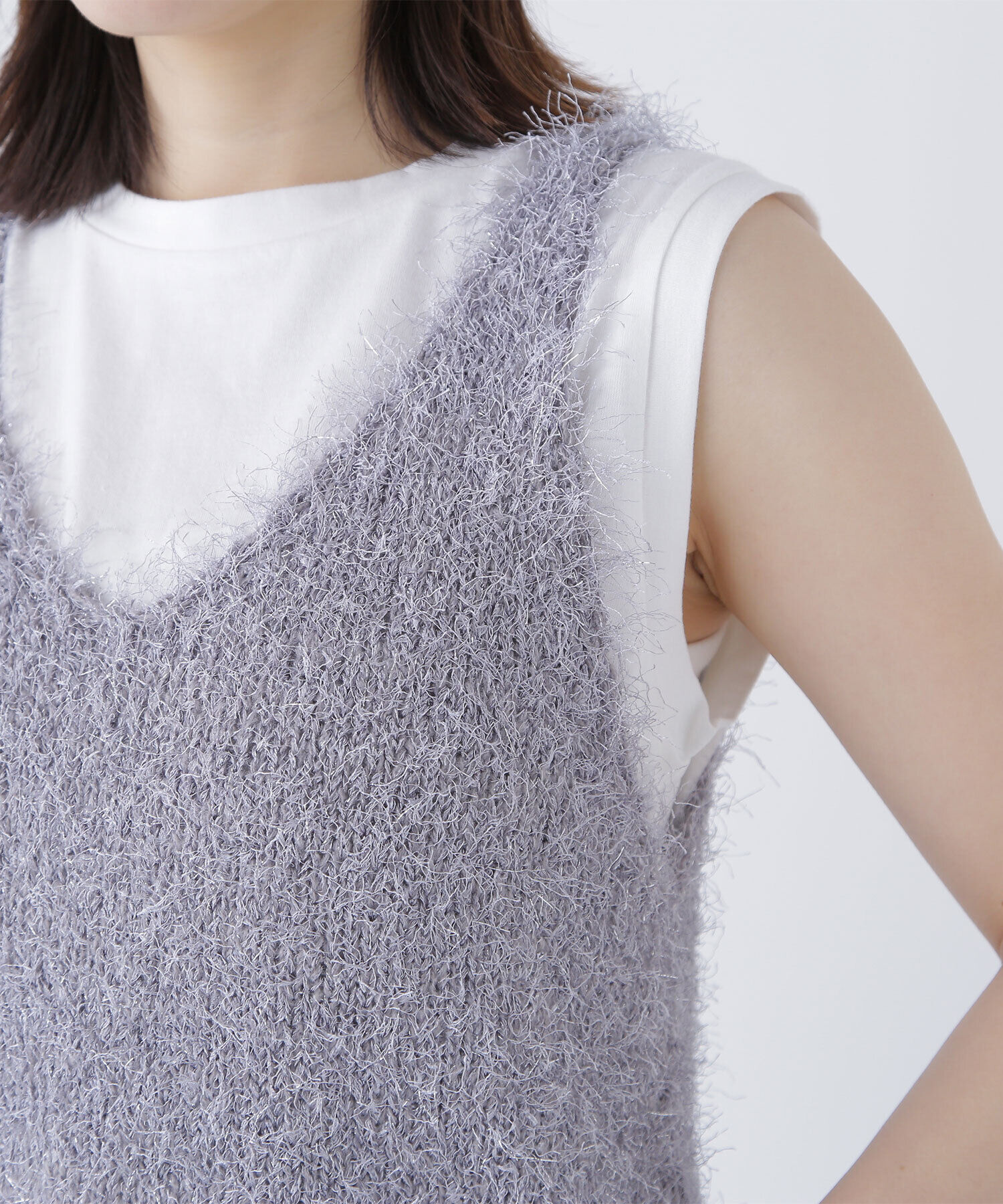  「フリンジニットベストセット」|ニット・セーター|