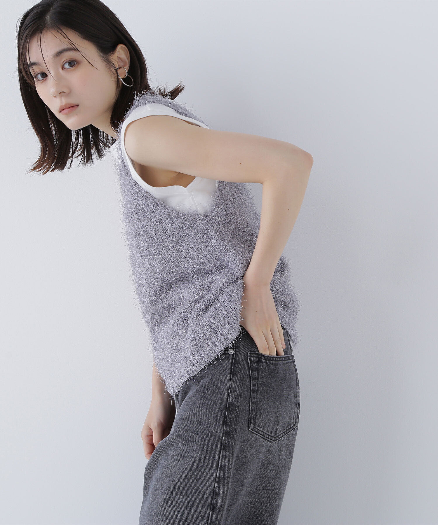  「フリンジニットベストセット」|ニット・セーター|