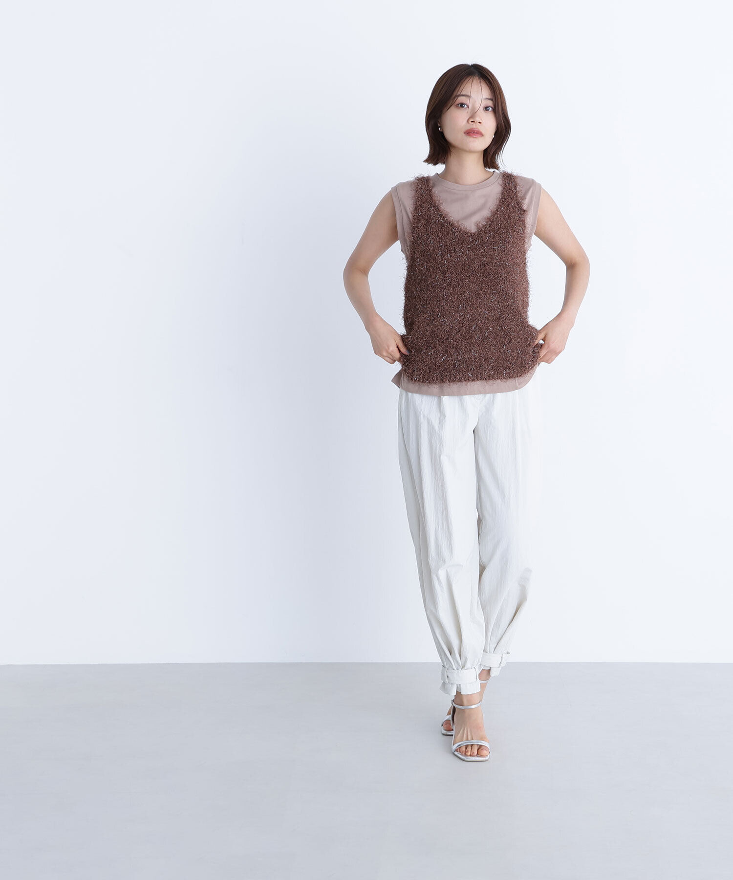  「フリンジニットベストセット」|ニット・セーター|