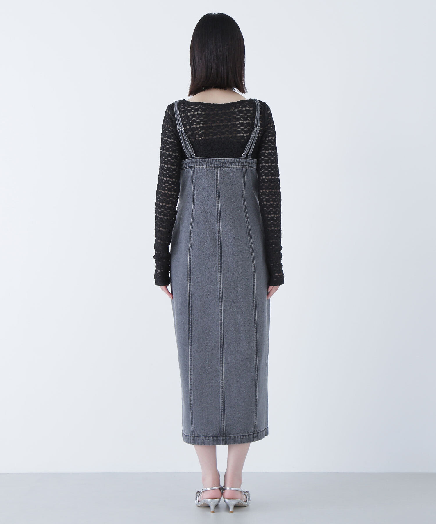  「デニムナローキャミワンピース」|ワンピース|