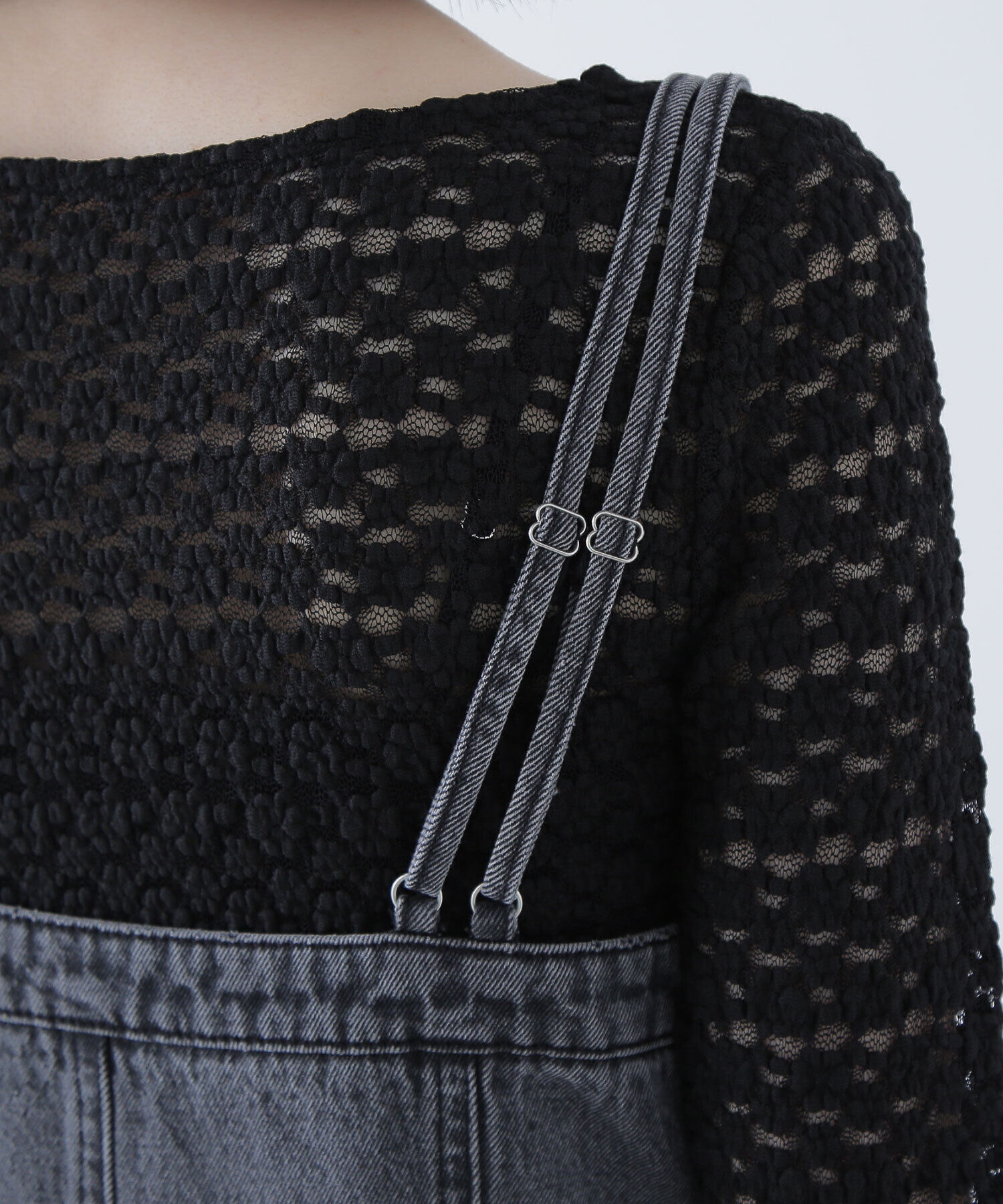  「デニムナローキャミワンピース」|ワンピース|