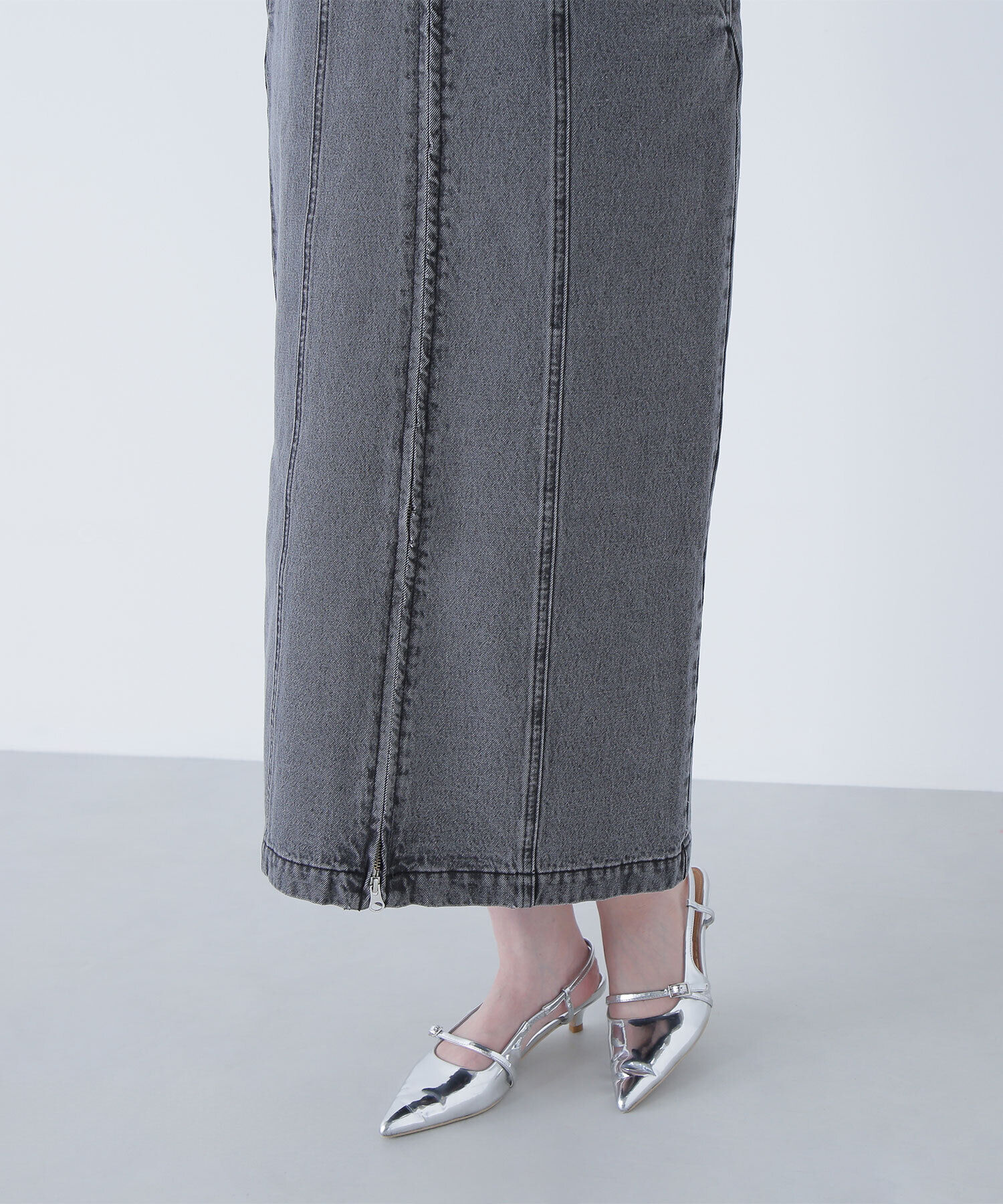  「デニムナローキャミワンピース」|ワンピース|