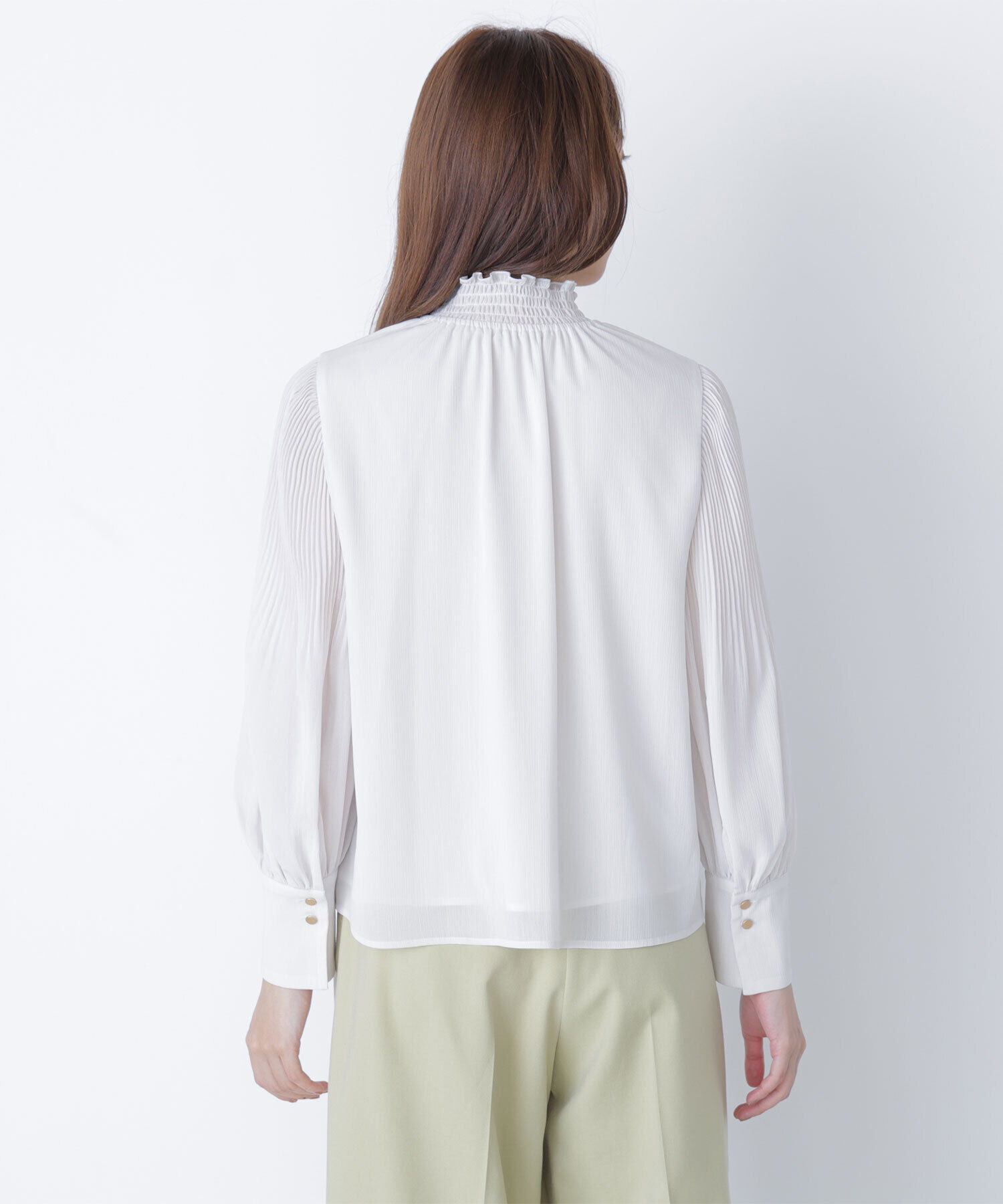  「シャーリング楊柳ブラウス」|シャツ・ブラウス|
