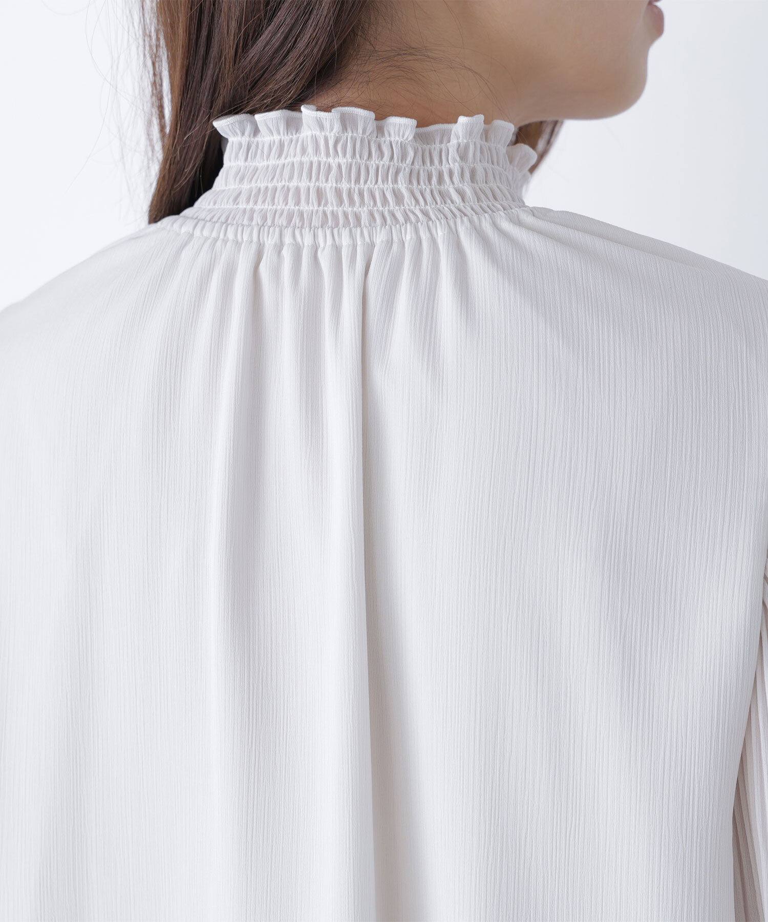  「シャーリング楊柳ブラウス」|シャツ・ブラウス|