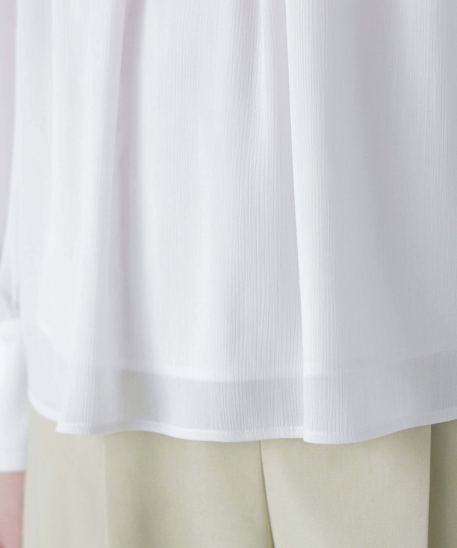  「シャーリング楊柳ブラウス」|シャツ・ブラウス|