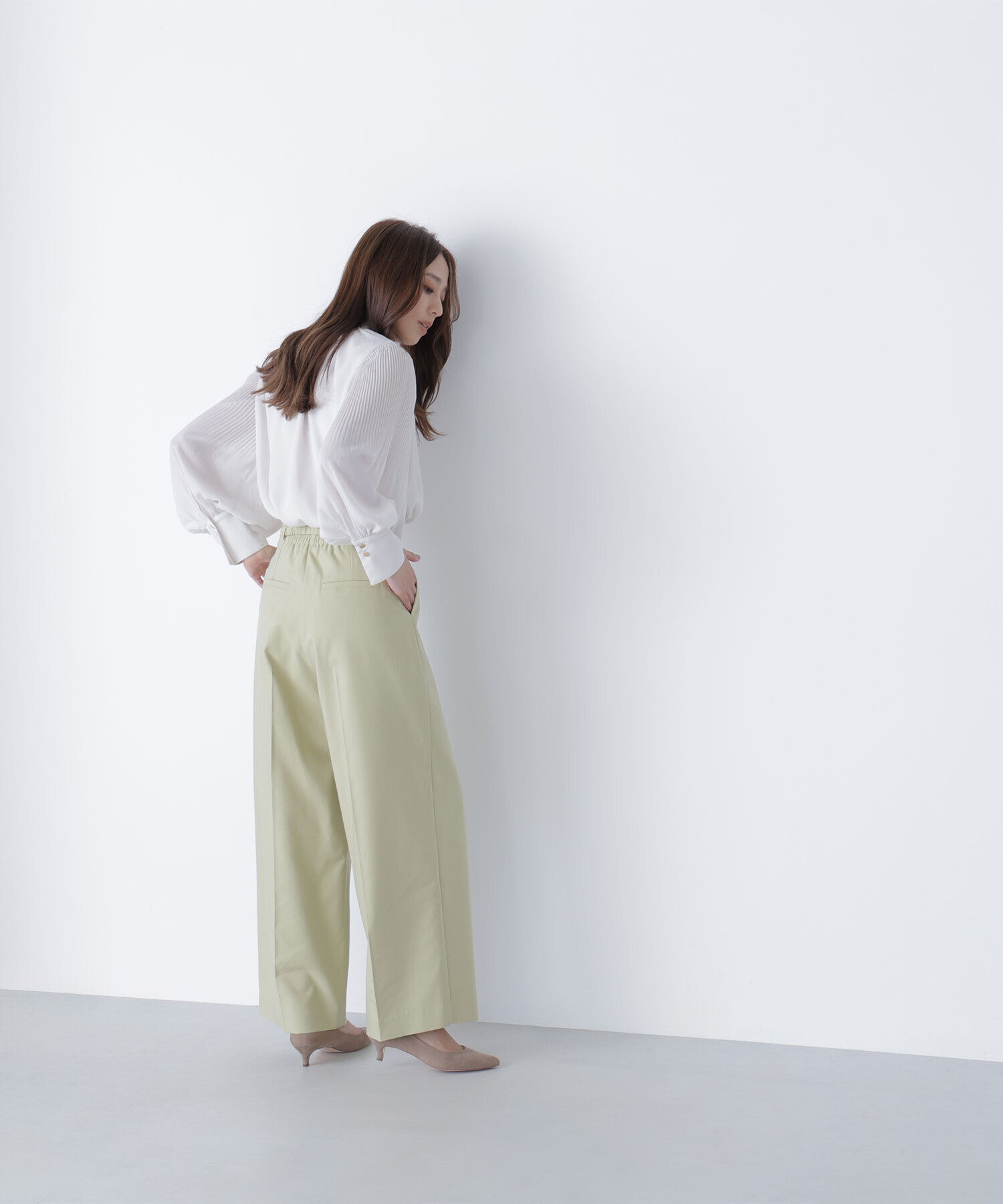  「シャーリング楊柳ブラウス」|シャツ・ブラウス|