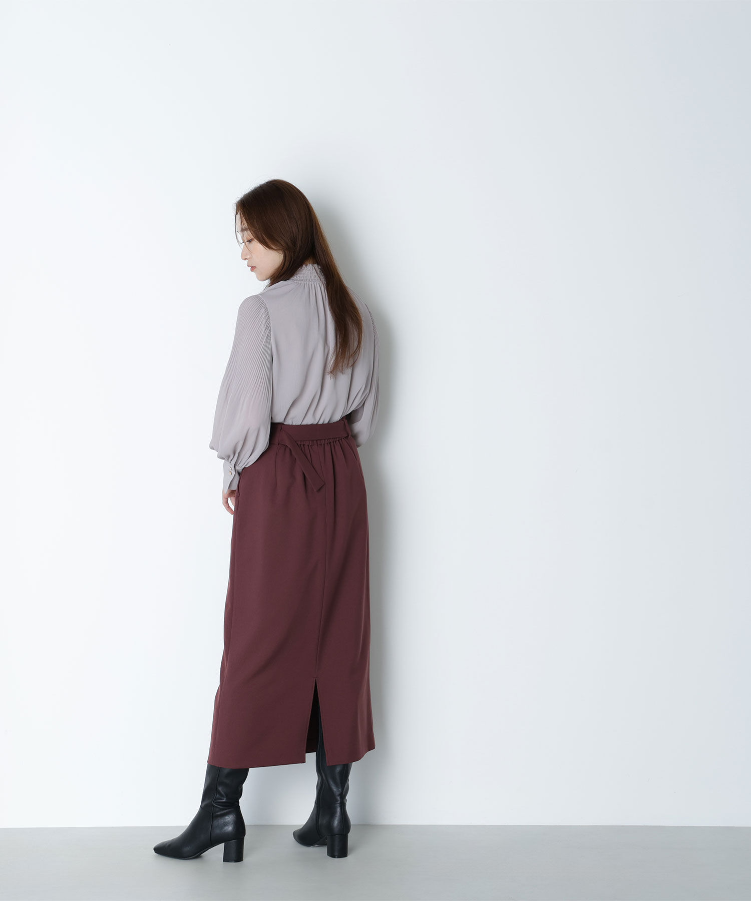  「シャーリング楊柳ブラウス」|シャツ・ブラウス|