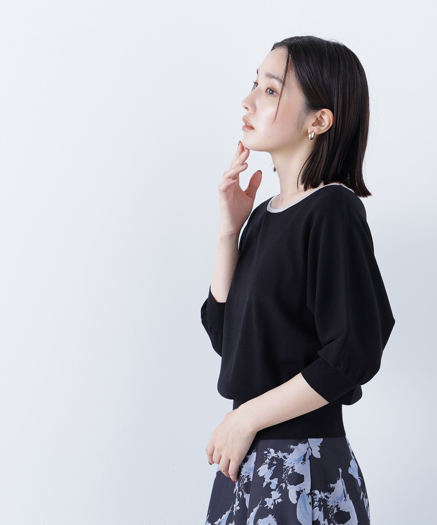  「総針ベーシックシリーズ バイカラードルマンニット」|ニット・セーター|