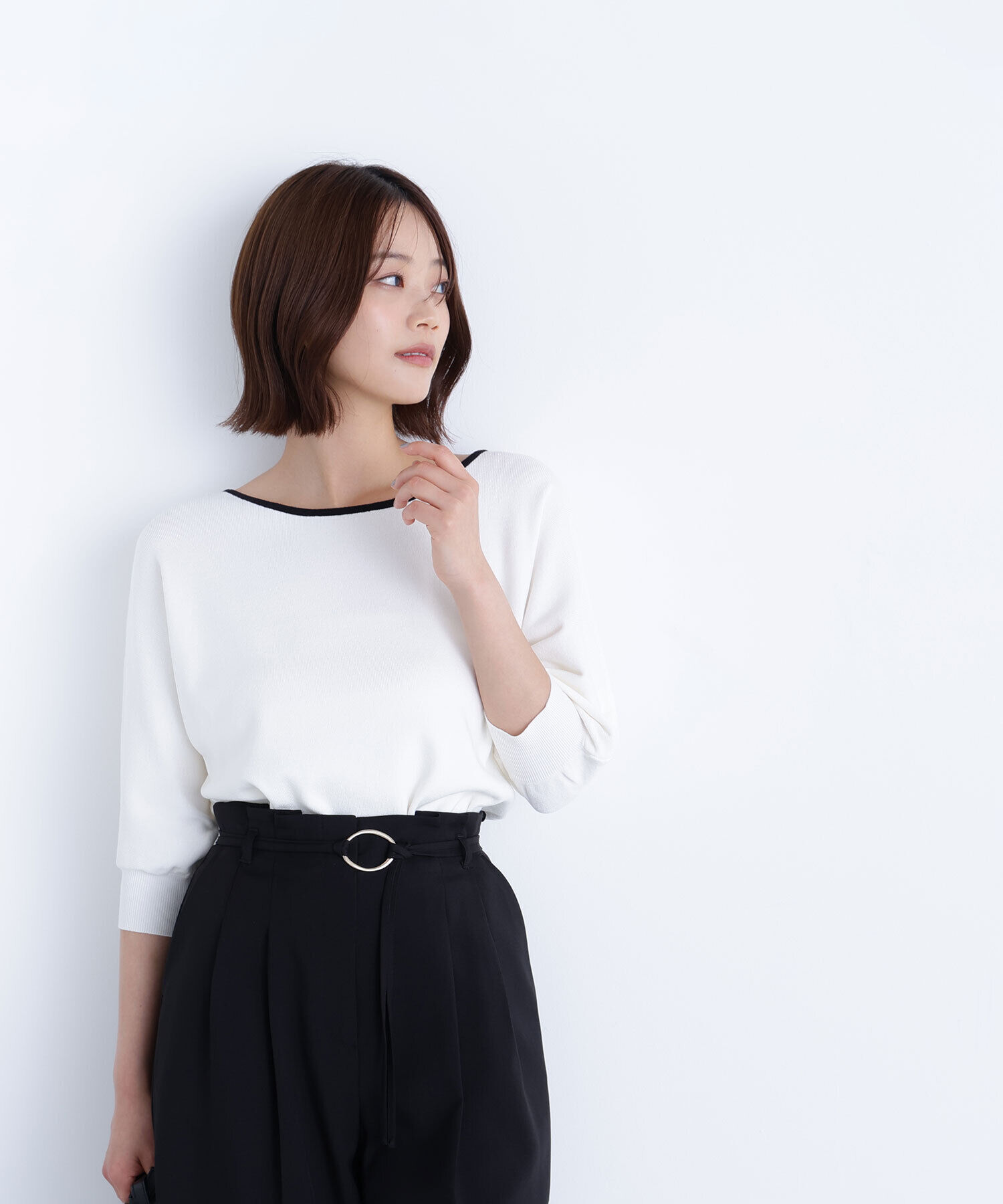  「総針ベーシックシリーズ バイカラードルマンニット」|ニット・セーター|