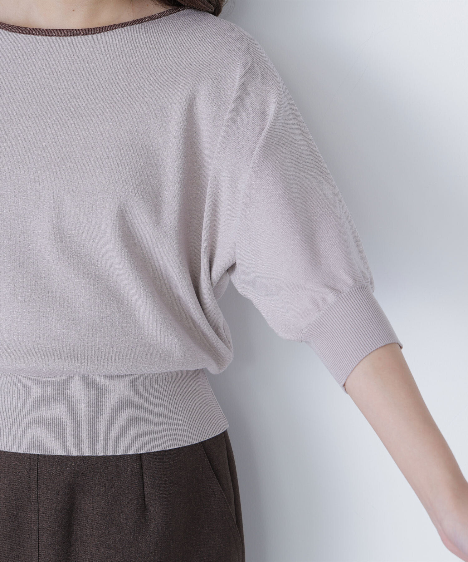  「総針ベーシックシリーズ バイカラードルマンニット」|ニット・セーター|