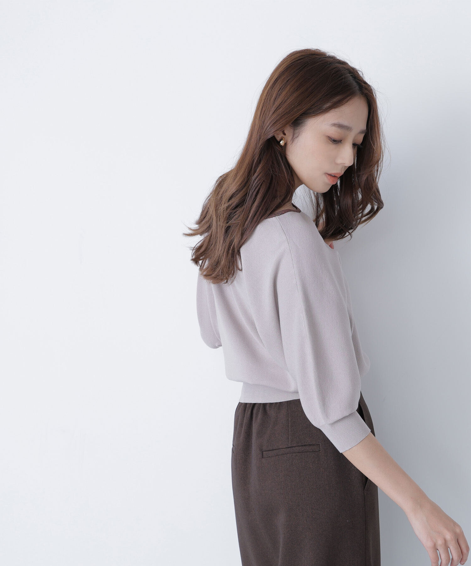  「総針ベーシックシリーズ バイカラードルマンニット」|ニット・セーター|