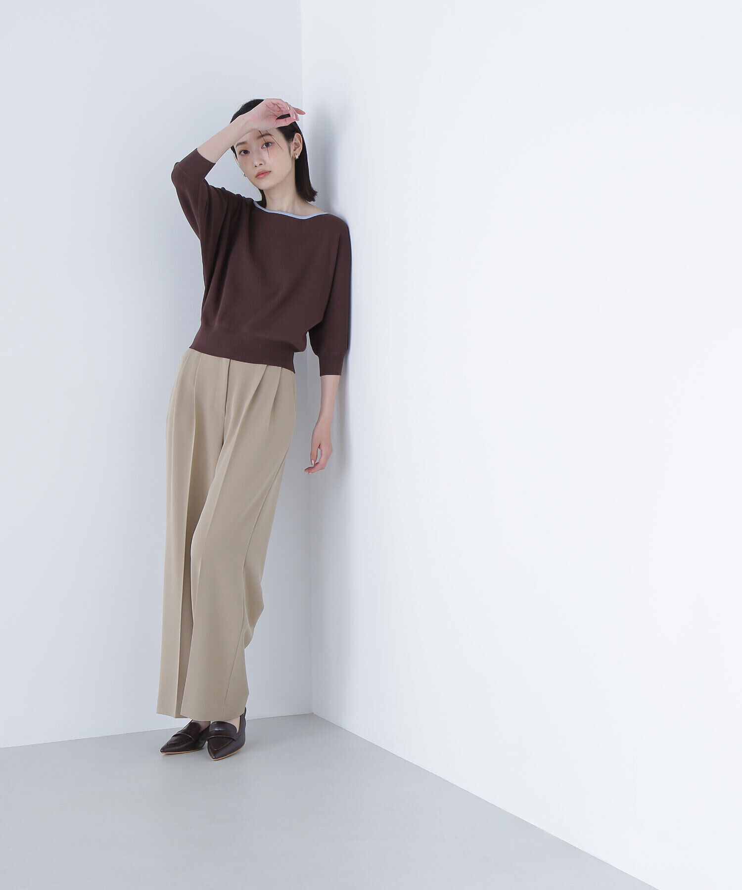  「総針ベーシックシリーズ バイカラードルマンニット」|ニット・セーター|