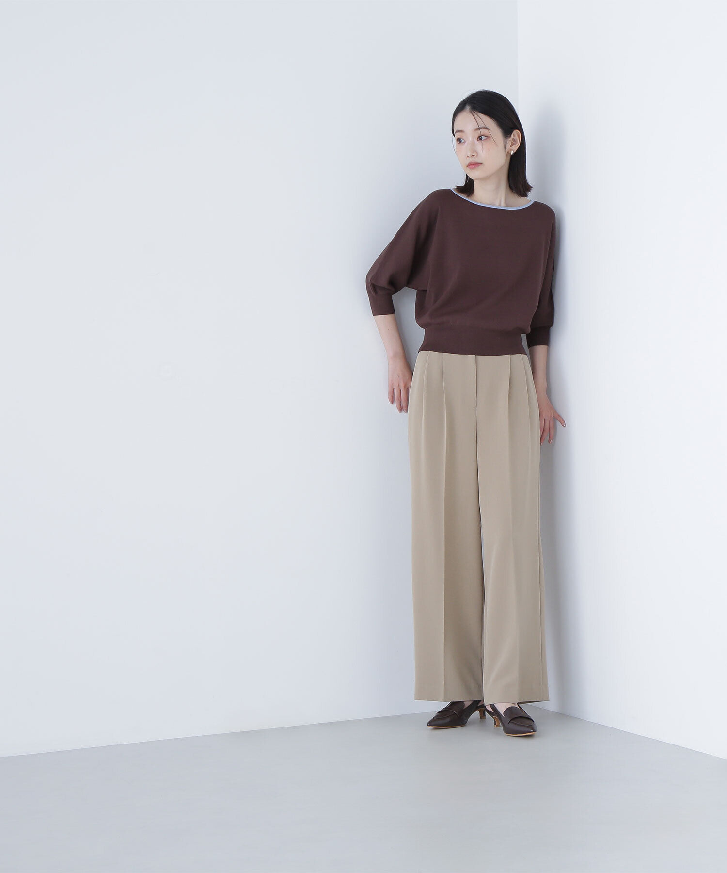  「総針ベーシックシリーズ バイカラードルマンニット」|ニット・セーター|