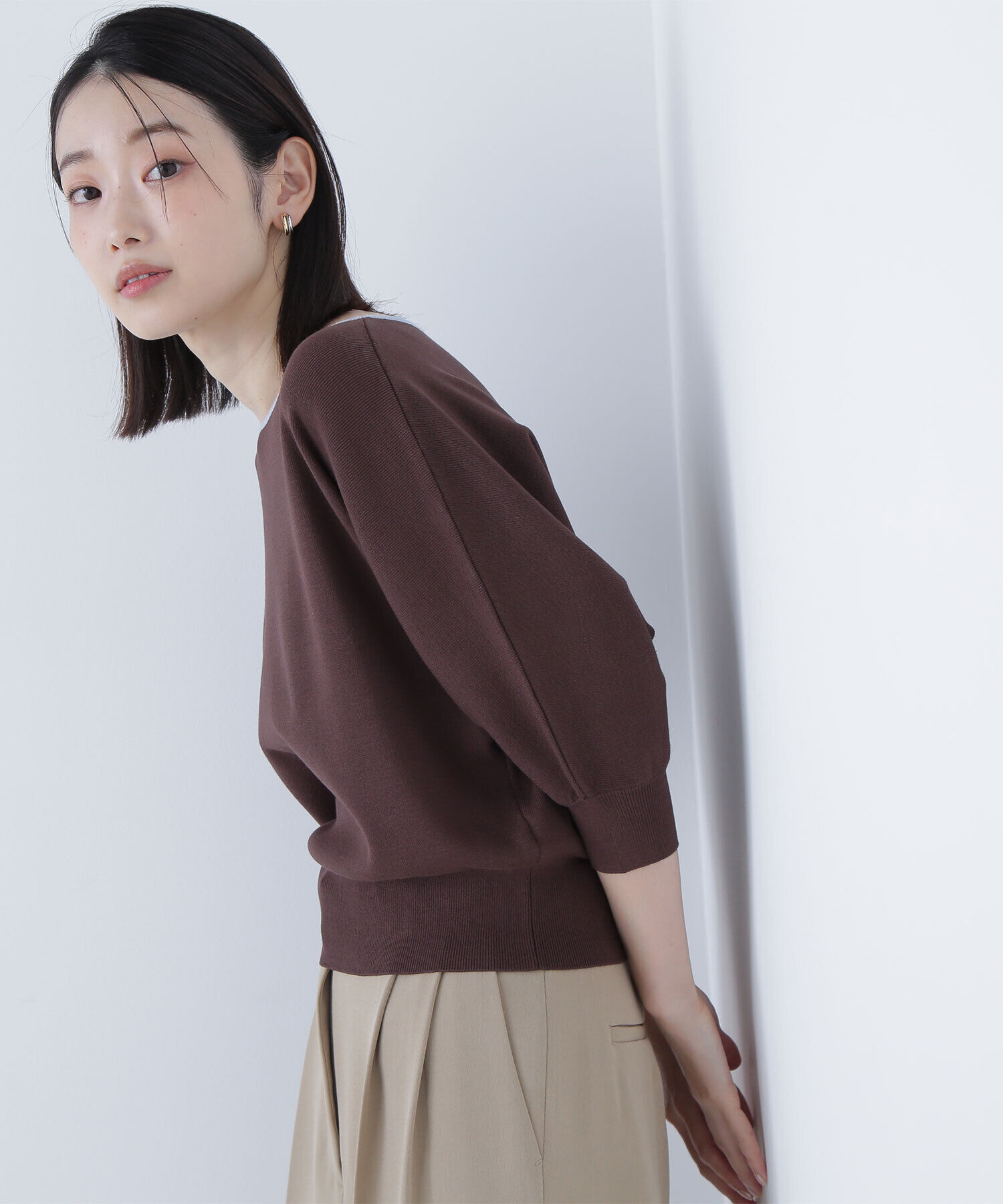  「総針ベーシックシリーズ バイカラードルマンニット」|ニット・セーター|