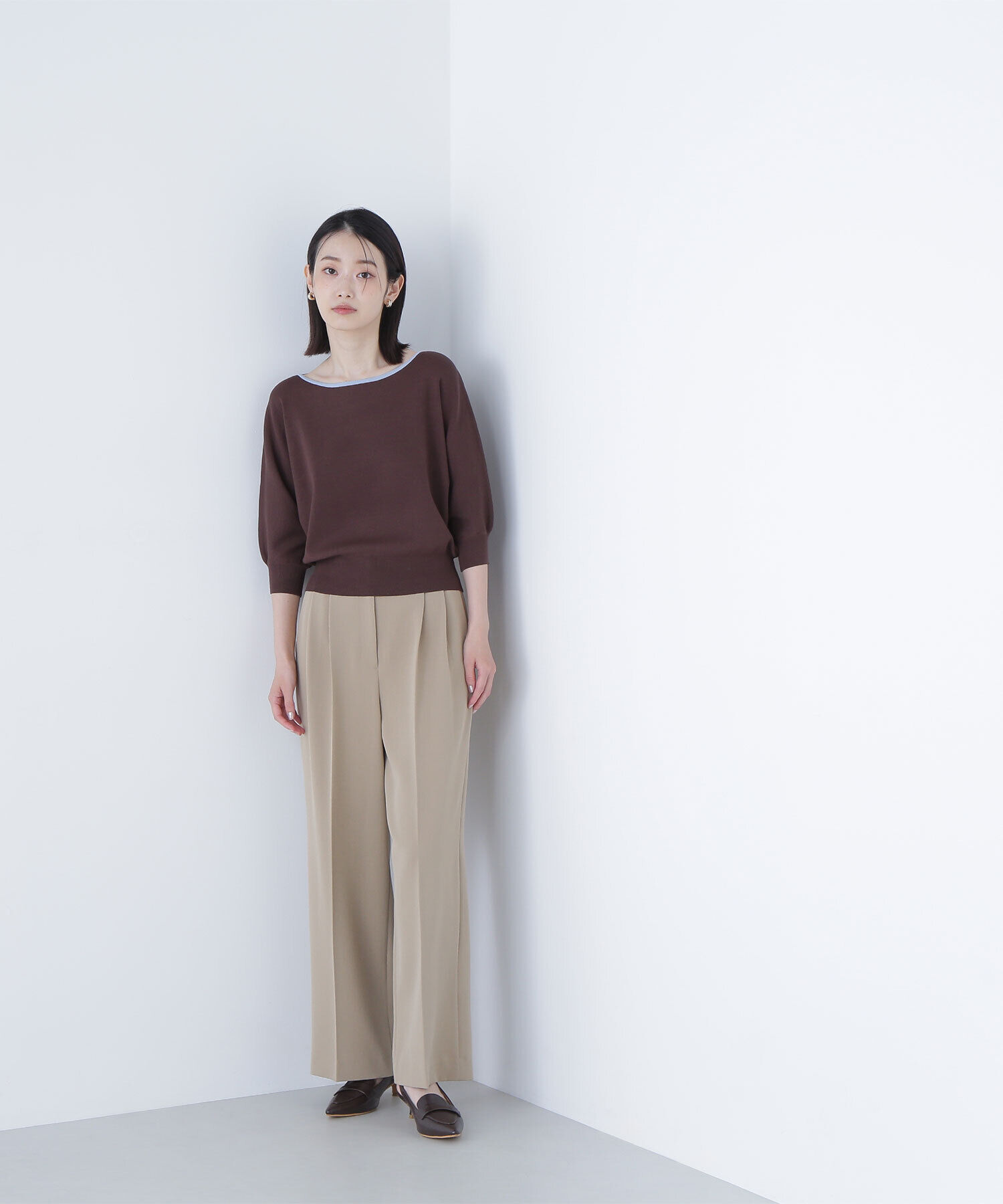  「総針ベーシックシリーズ バイカラードルマンニット」|ニット・セーター|