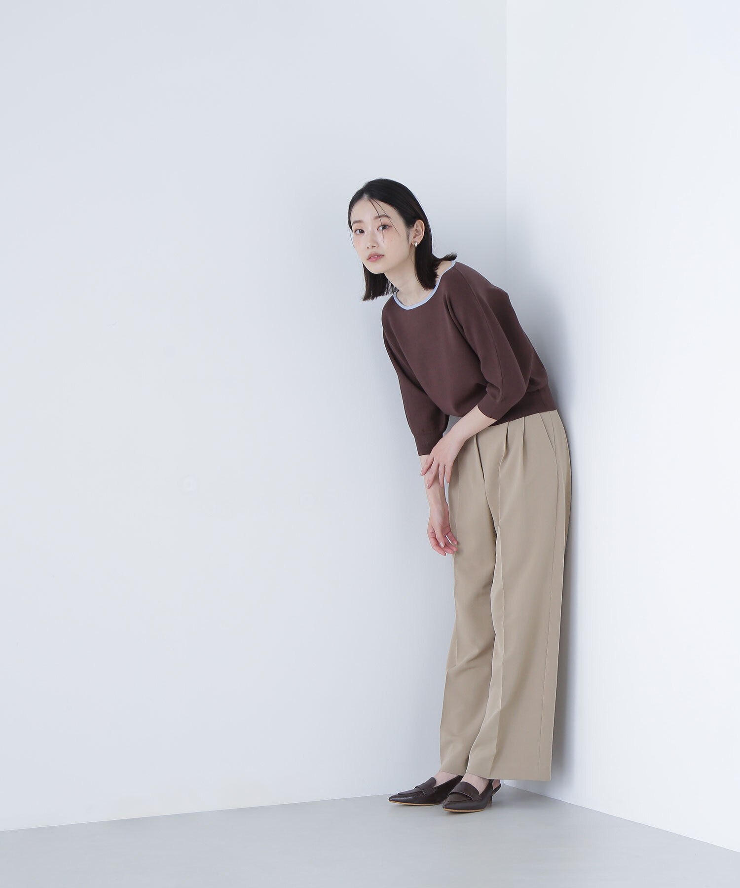  「総針ベーシックシリーズ バイカラードルマンニット」|ニット・セーター|