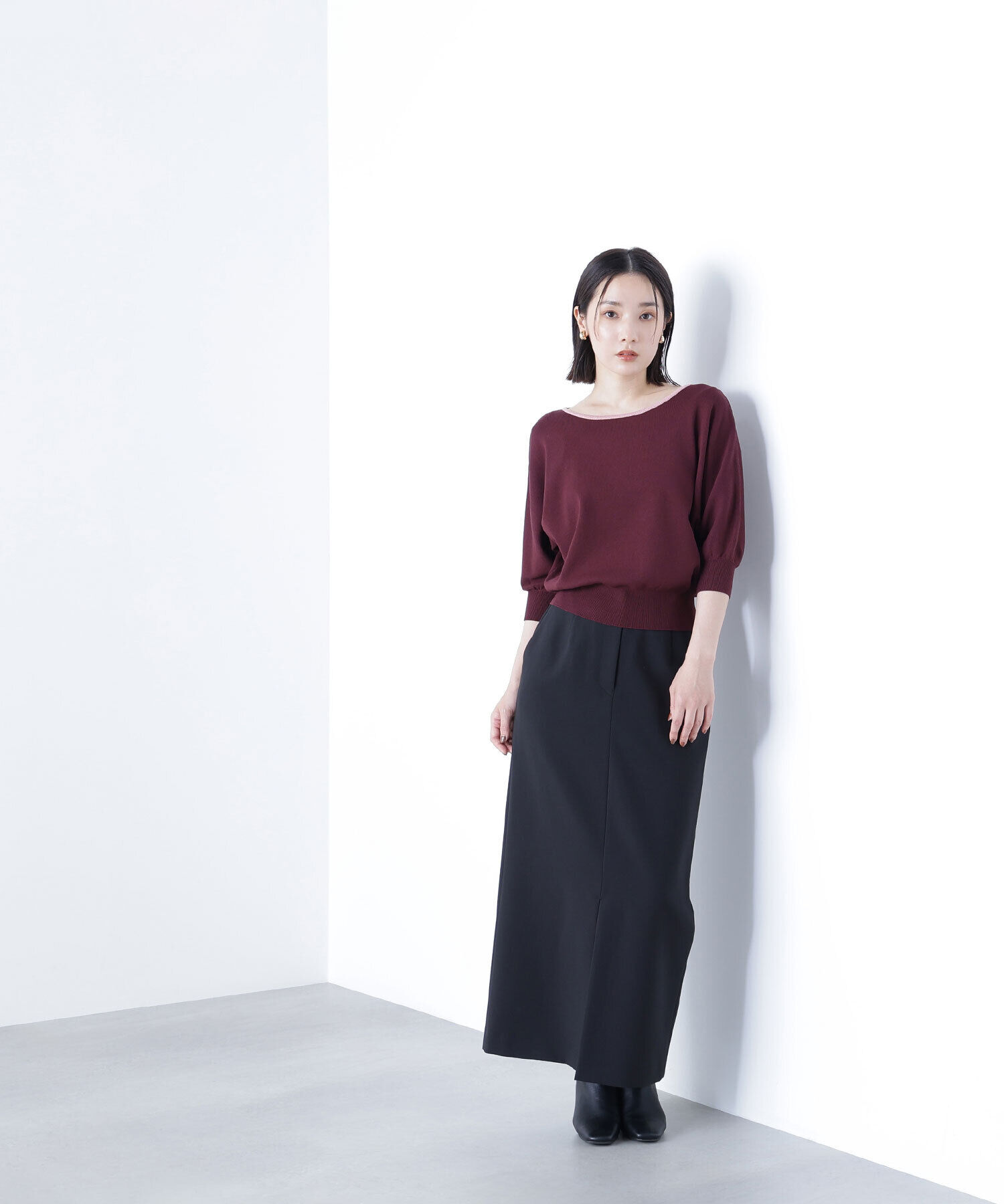  「総針ベーシックシリーズ バイカラードルマンニット」|ニット・セーター|