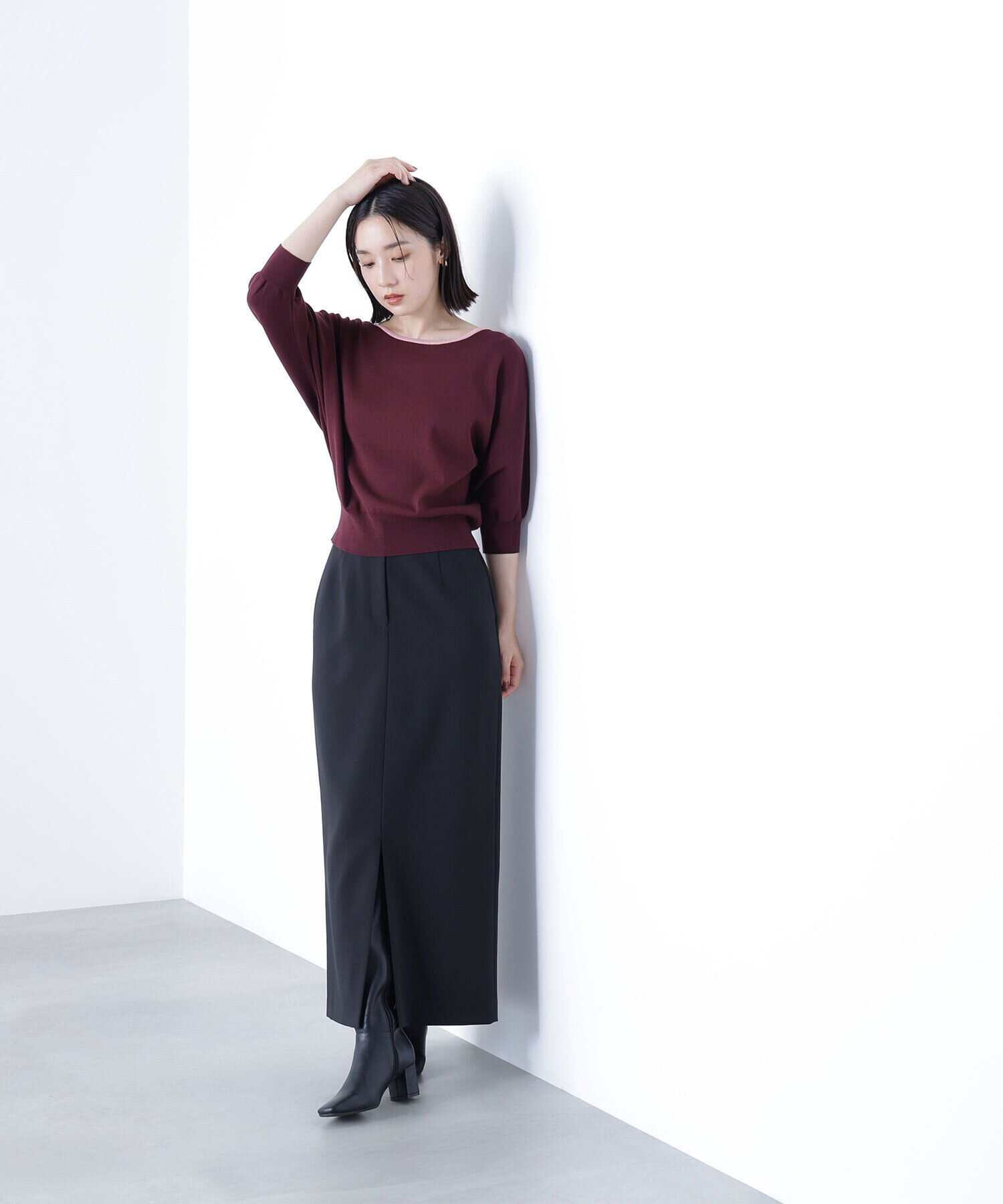  「総針ベーシックシリーズ バイカラードルマンニット」|ニット・セーター|