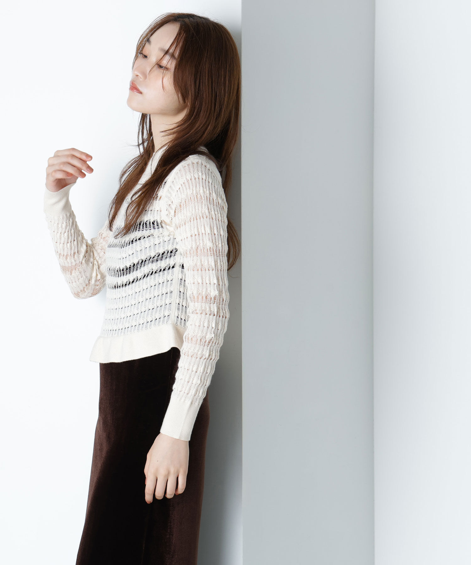  「シアークロシェニット」|ニット・セーター|