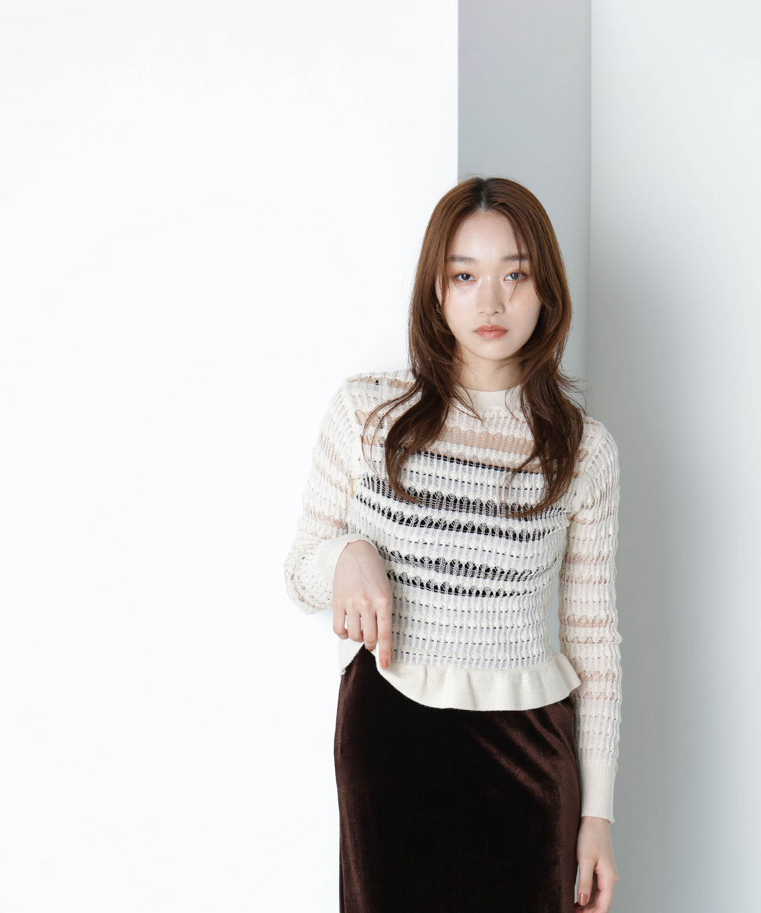  「シアークロシェニット」|ニット・セーター|