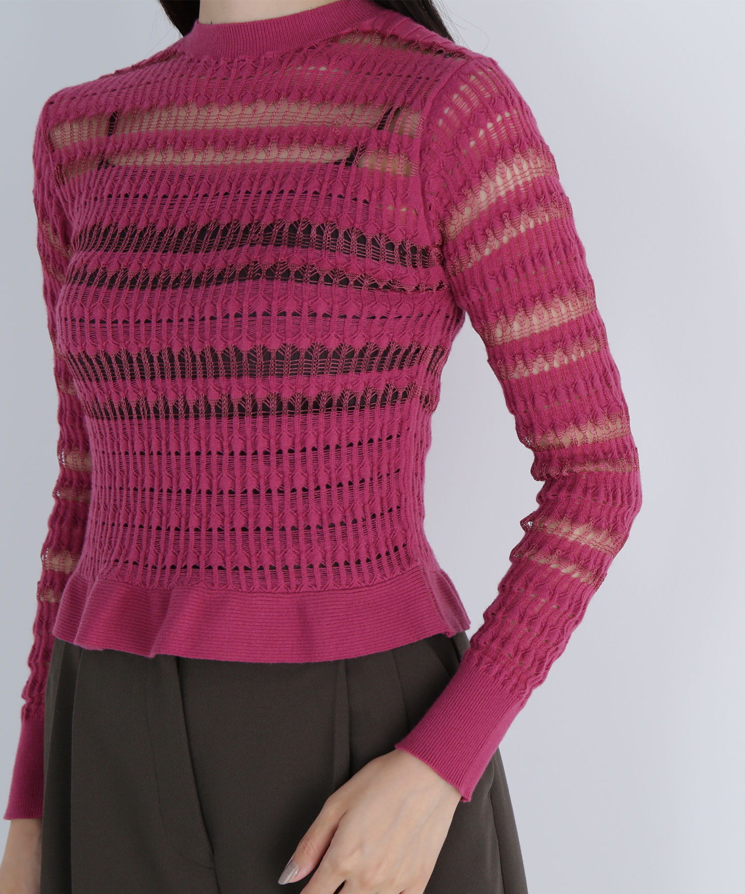  「シアークロシェニット」|ニット・セーター|