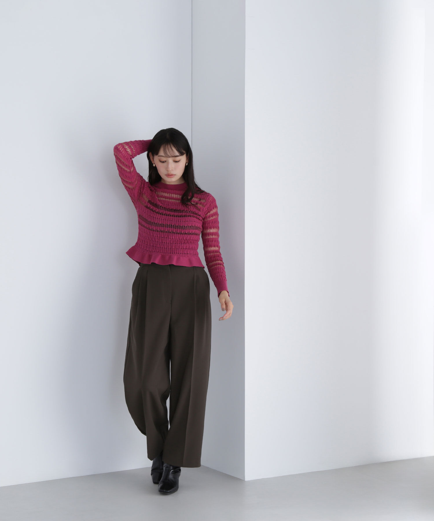  「シアークロシェニット」|ニット・セーター|