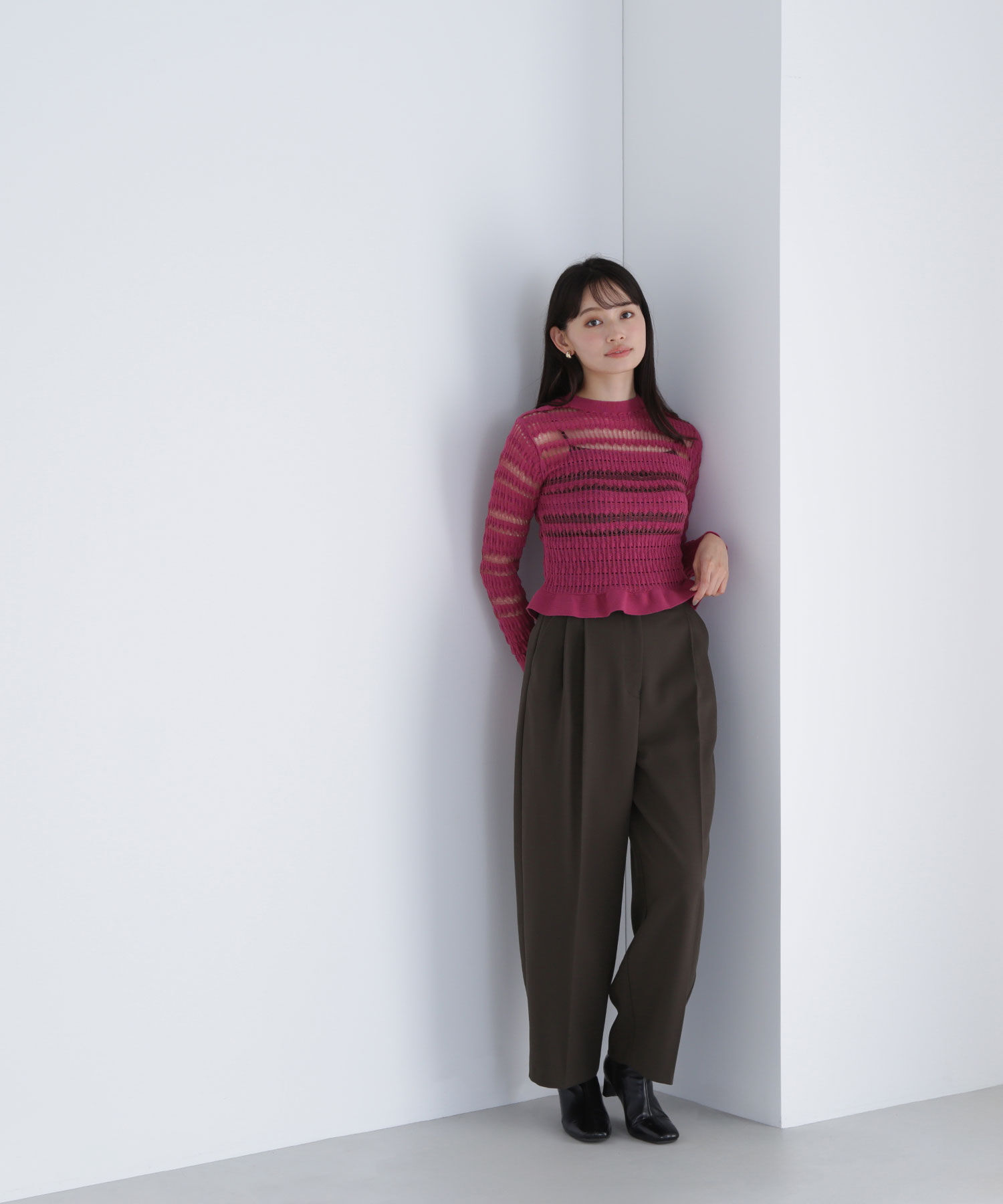  「シアークロシェニット」|ニット・セーター|