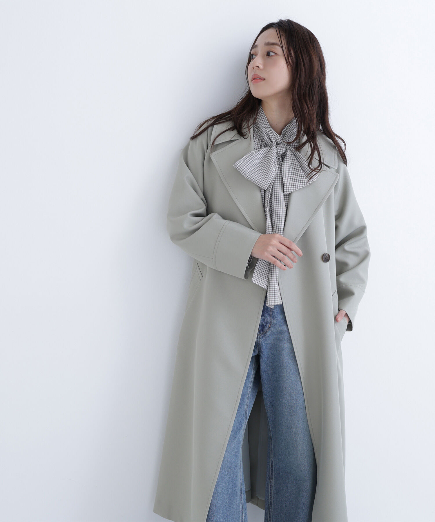  「ラグランフォルムカルゼコート」|その他|ライトカーキ