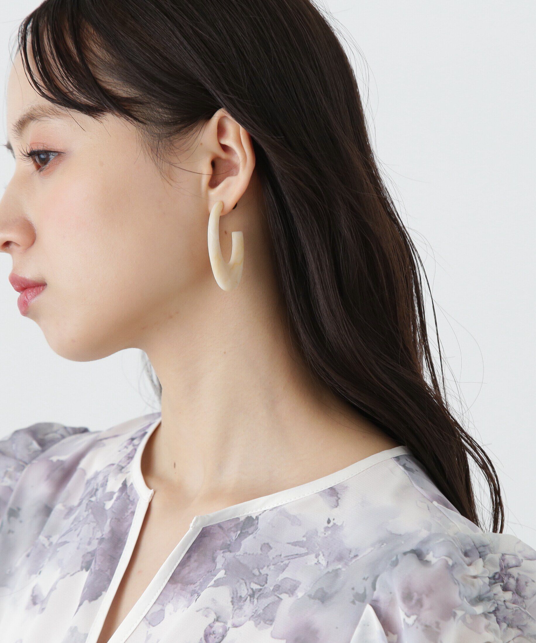  「マーブルラウンドピアス」|その他|