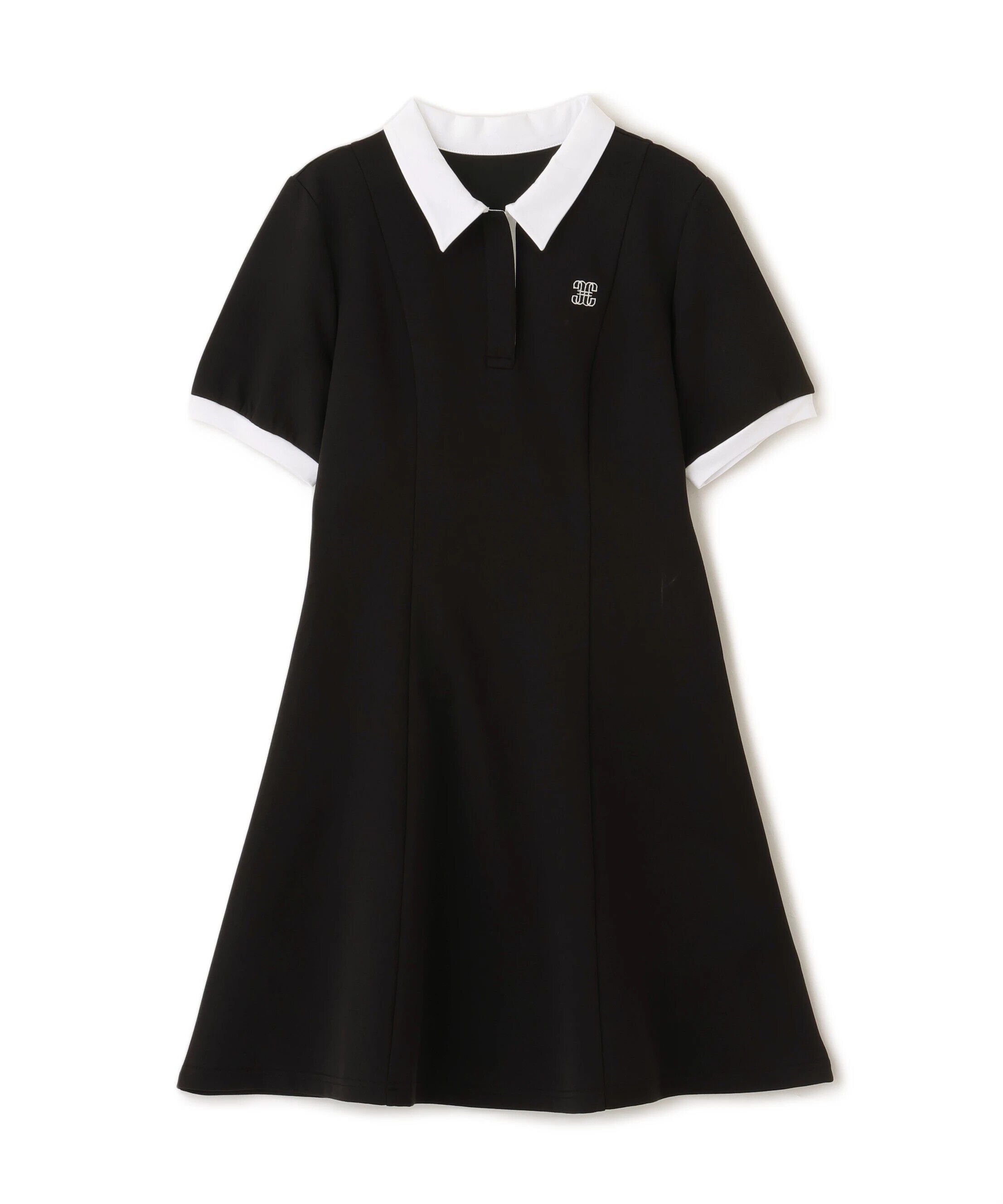  「ポロ衿カットソーワンピース」|ワンピース|