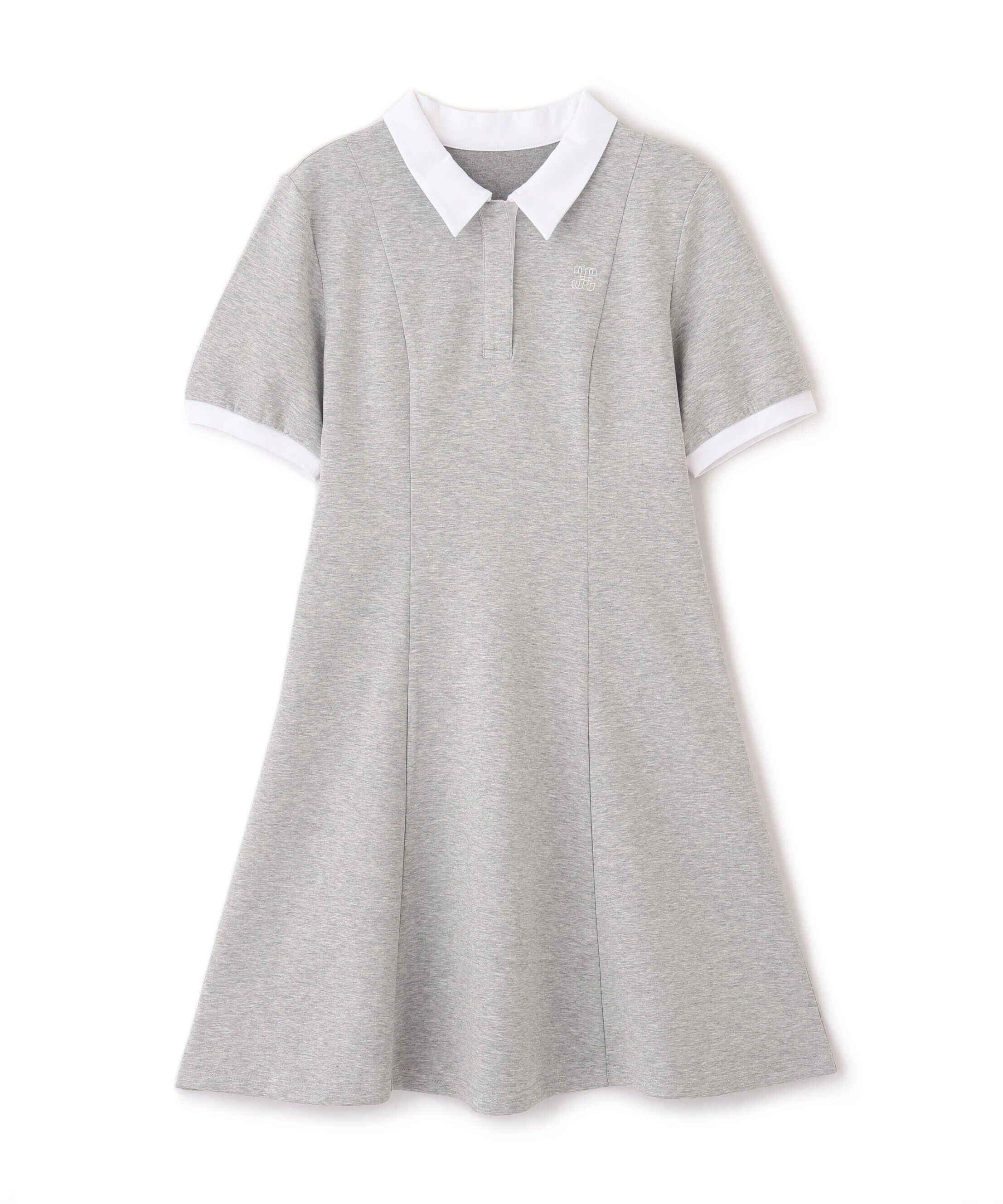  「ポロ衿カットソーワンピース」|ワンピース|