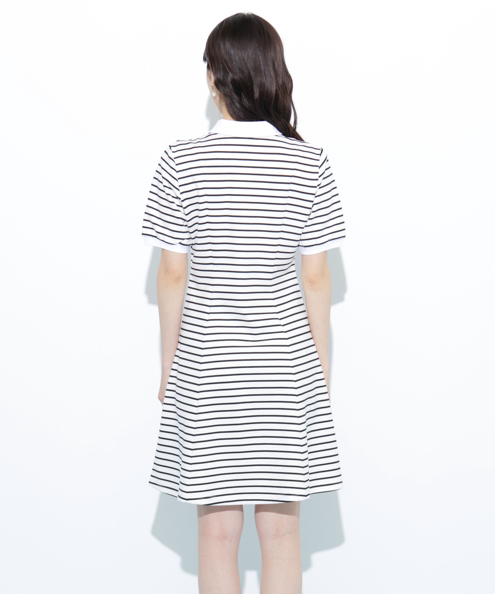  「ポロ衿カットソーワンピース」|ワンピース|